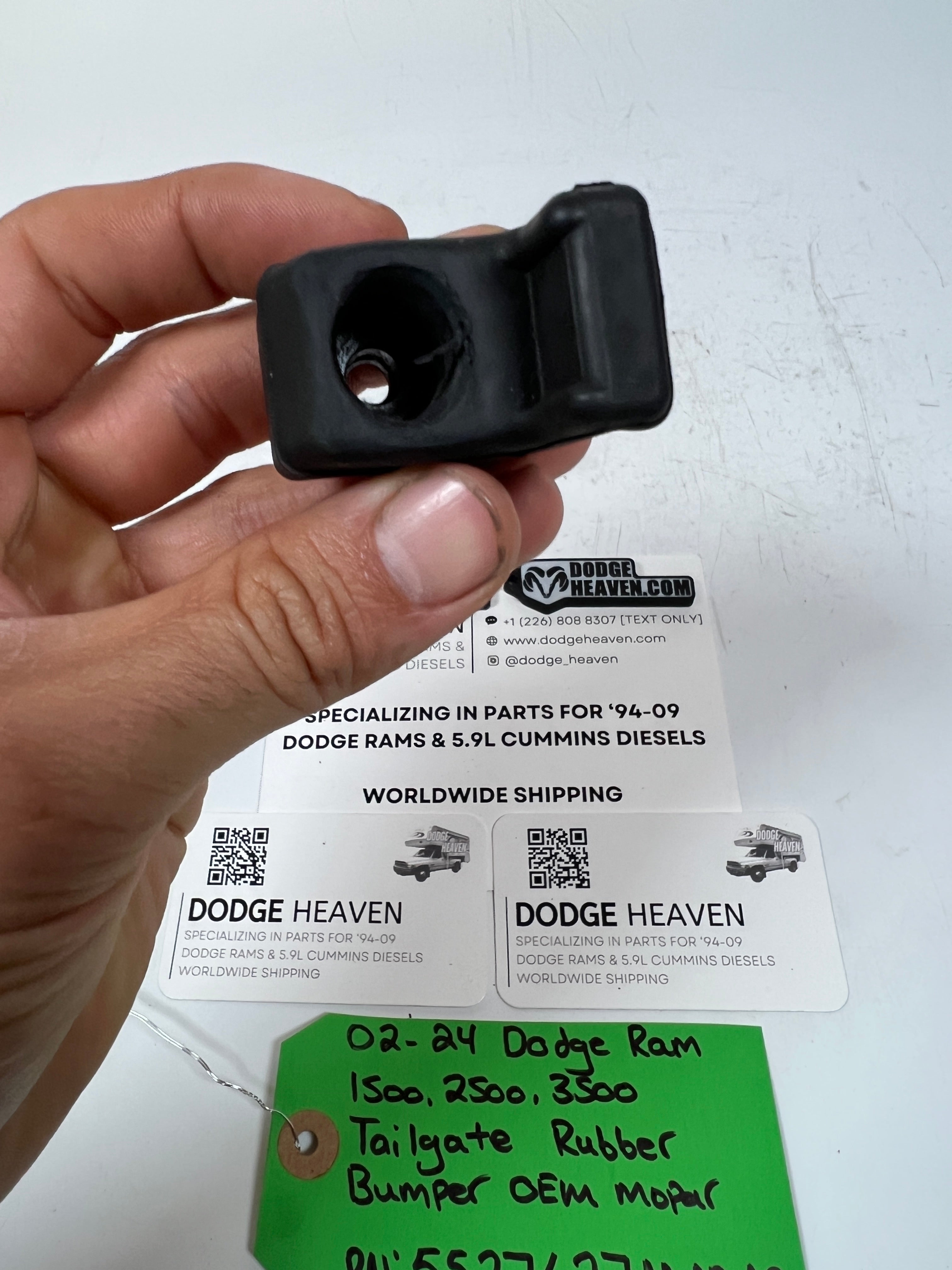 2002-2024 Dodge Ram 1500-3500 Tailgate Rubber Bumper