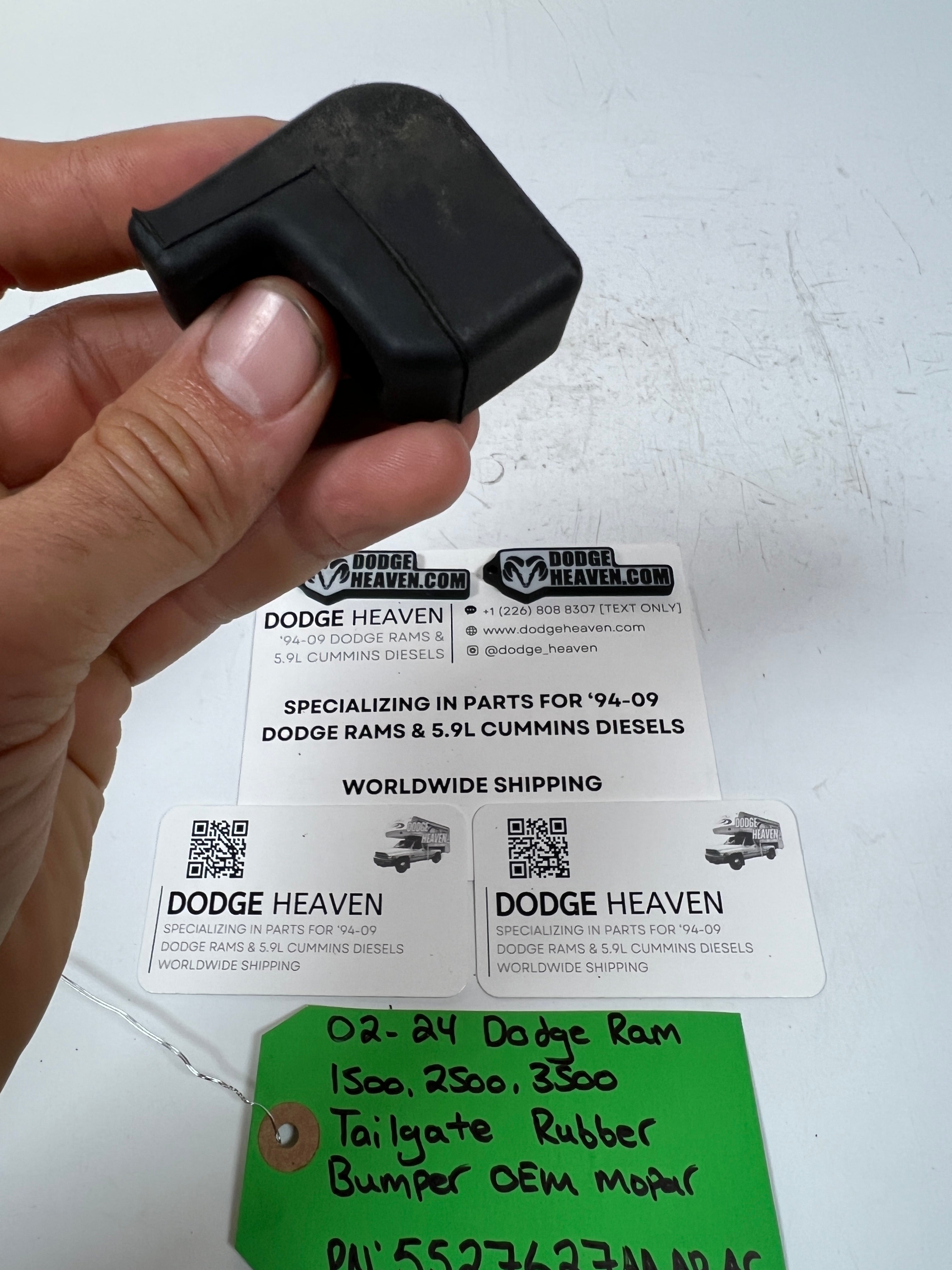 2002-2024 Dodge Ram 1500-3500 Tailgate Rubber Bumper