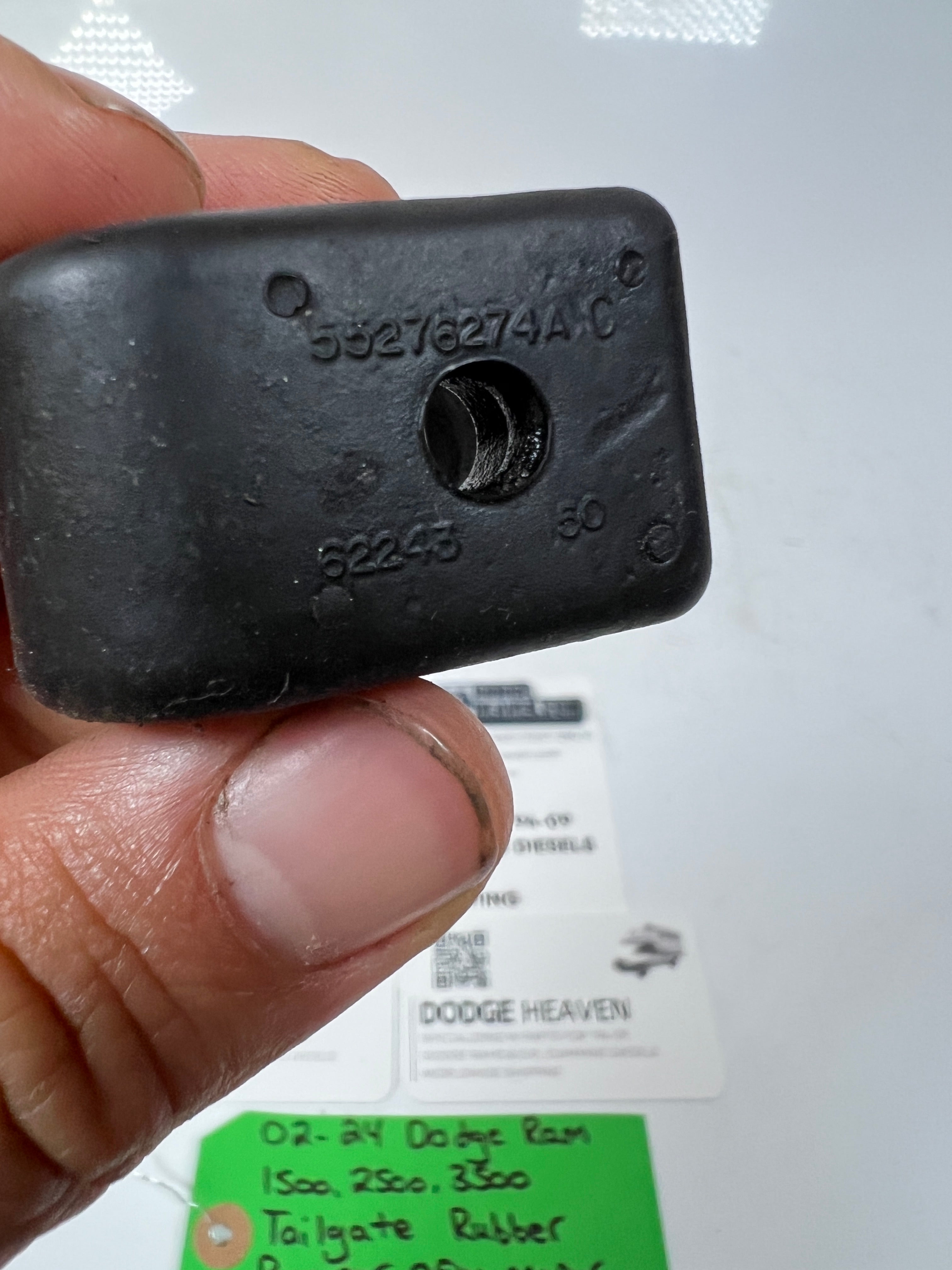 2002-2024 Dodge Ram 1500-3500 Tailgate Rubber Bumper