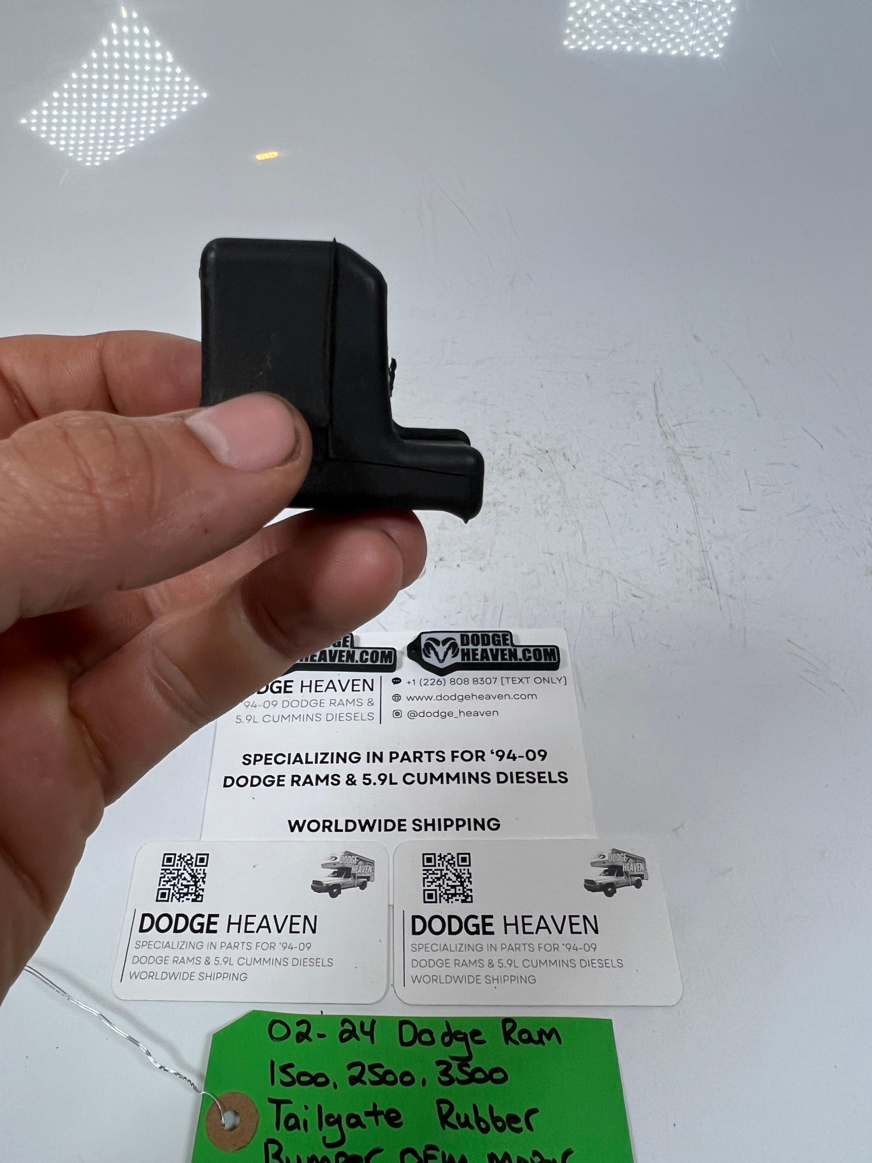 2002-2024 Dodge Ram 1500-3500 Tailgate Rubber Bumper