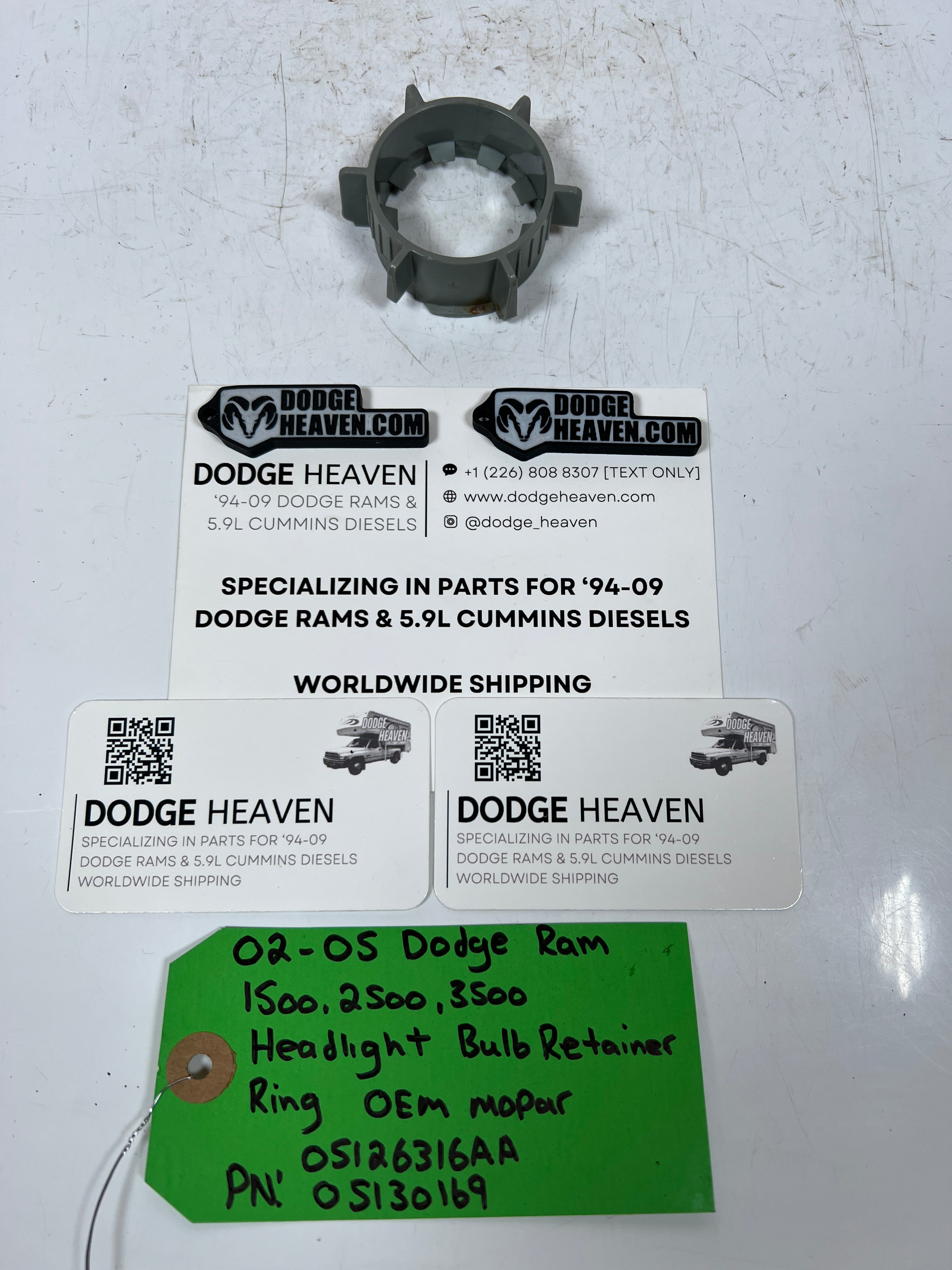 2002-2009 Dodge Ram Headlight Bulb Retainer Retaining Ring