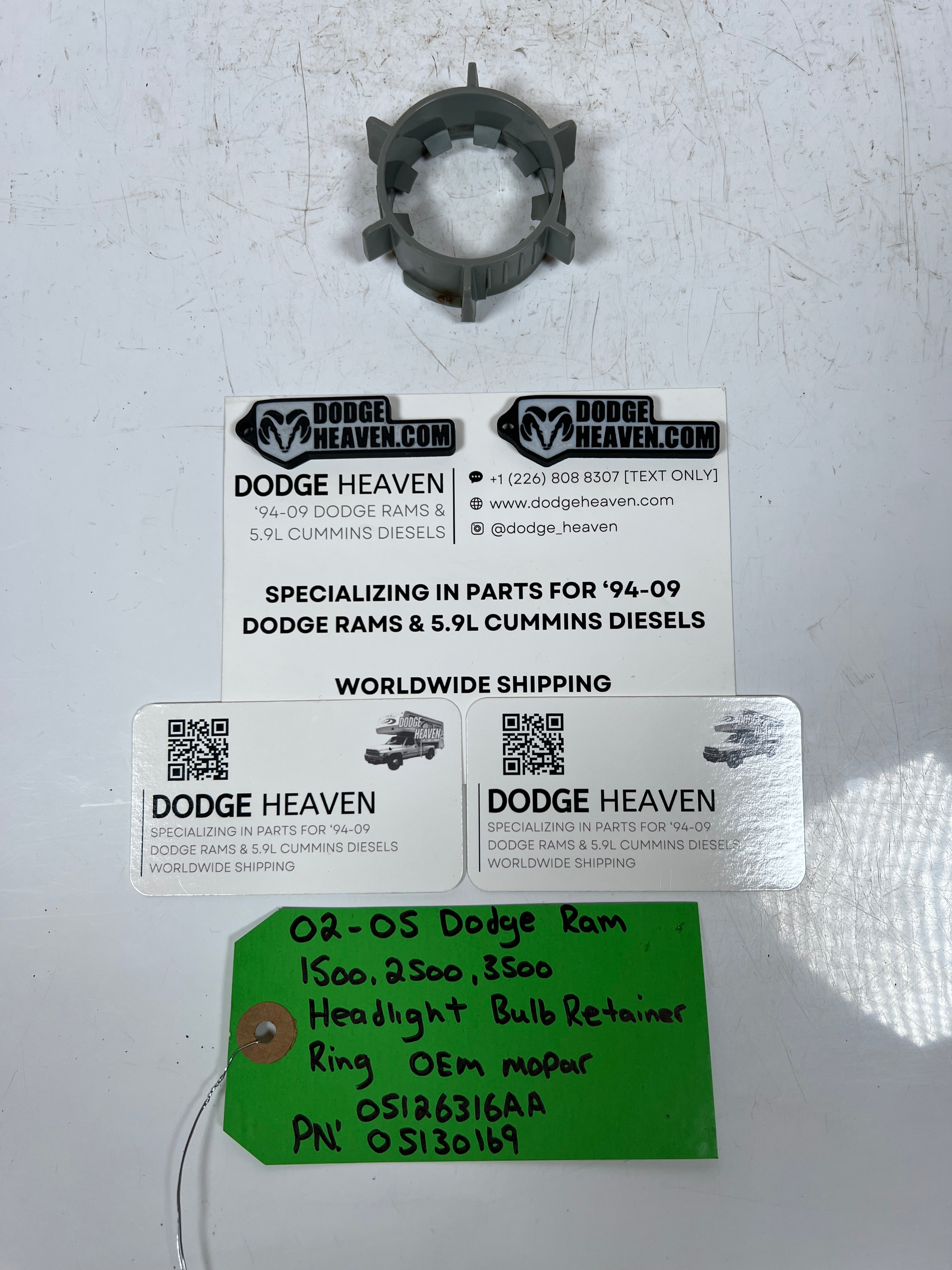 2002-2009 Dodge Ram Headlight Bulb Retainer Retaining Ring