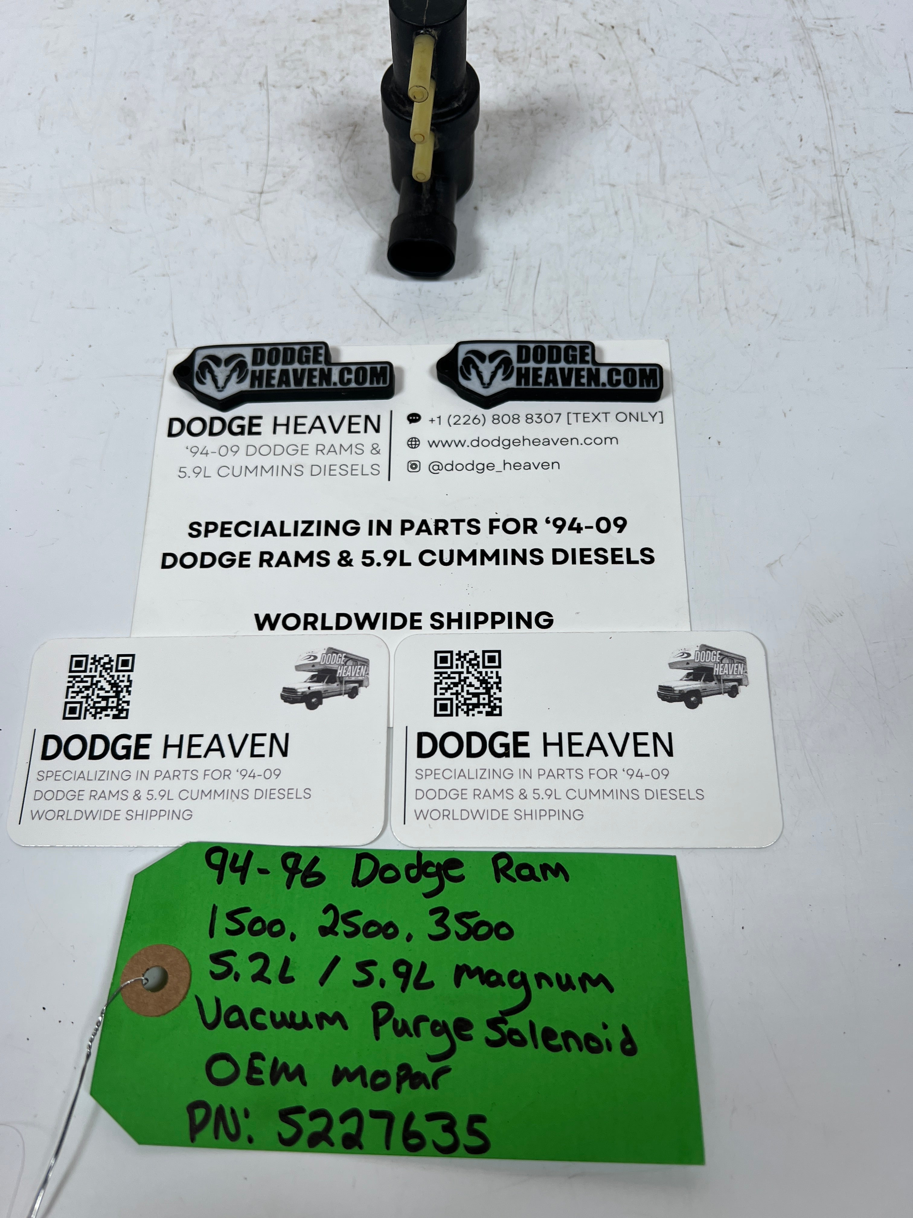 1994-1996 Dodge Ram 5.2L / 5.9L Magnum Vacuum Purge Solenoid