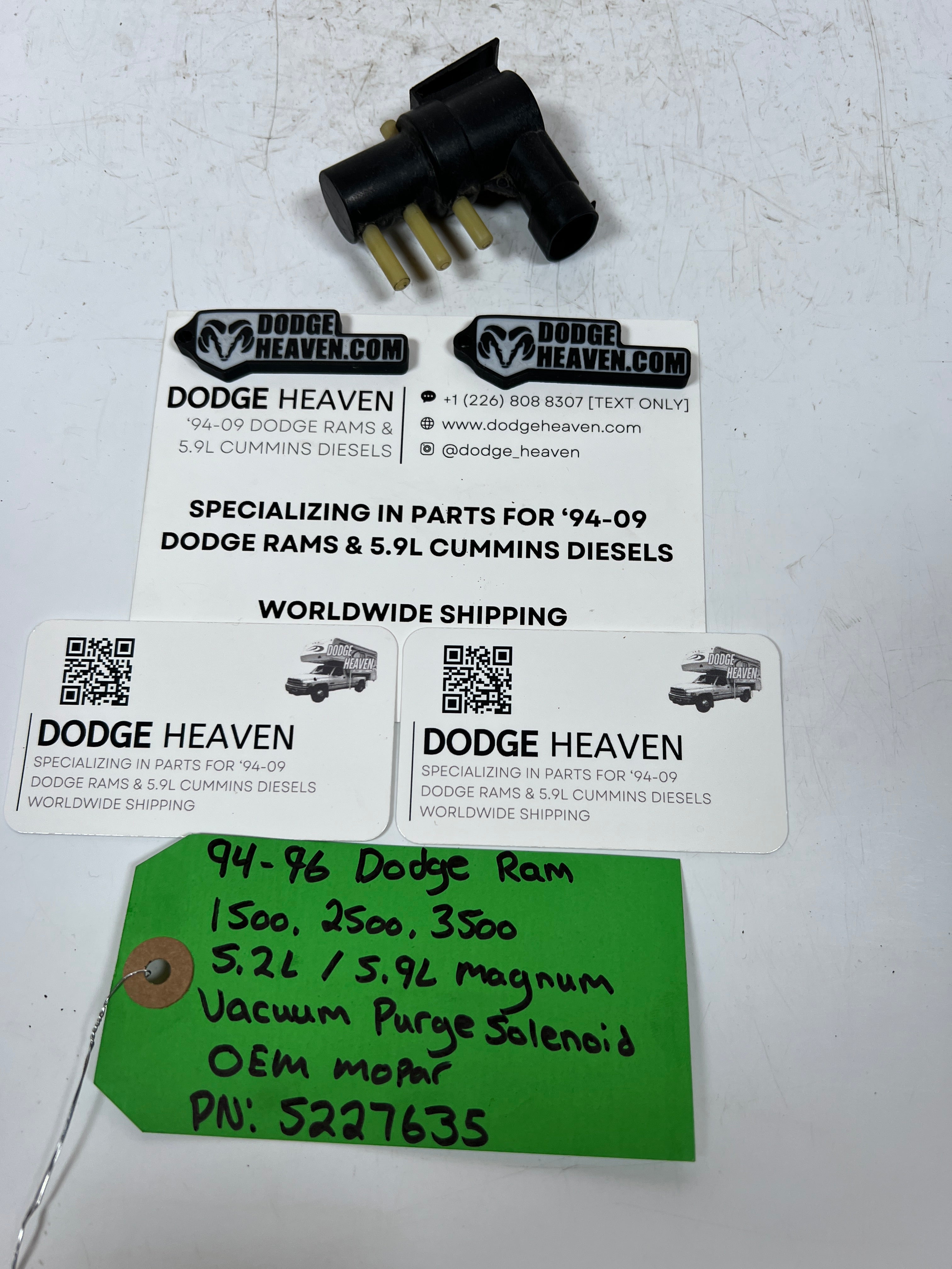 1994-1996 Dodge Ram 5.2L / 5.9L Magnum Vacuum Purge Solenoid