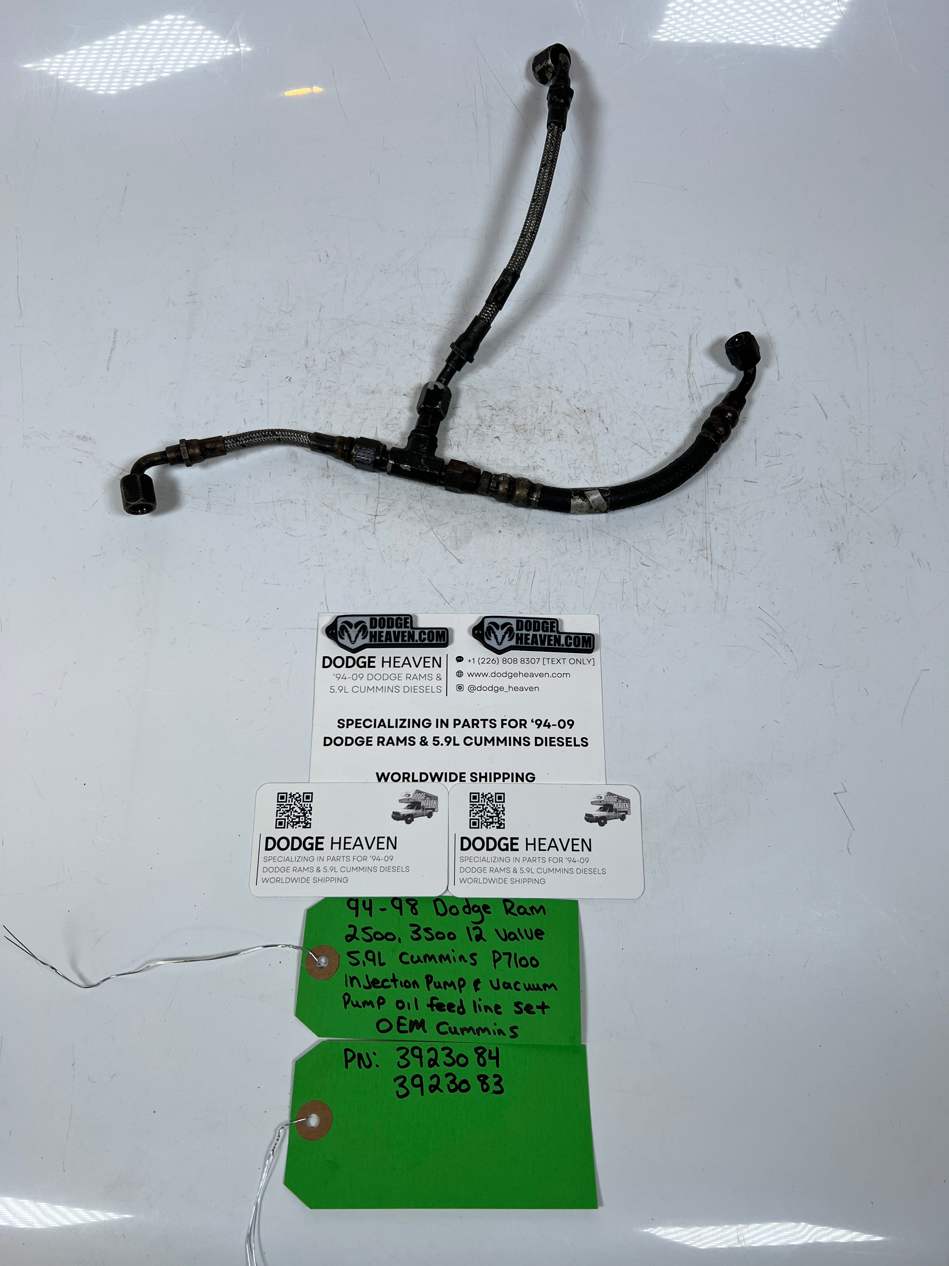1994-1998 Dodge Ram 12 Valve 5.9L Cummins P7100 Injection Vacuum Oil Feed