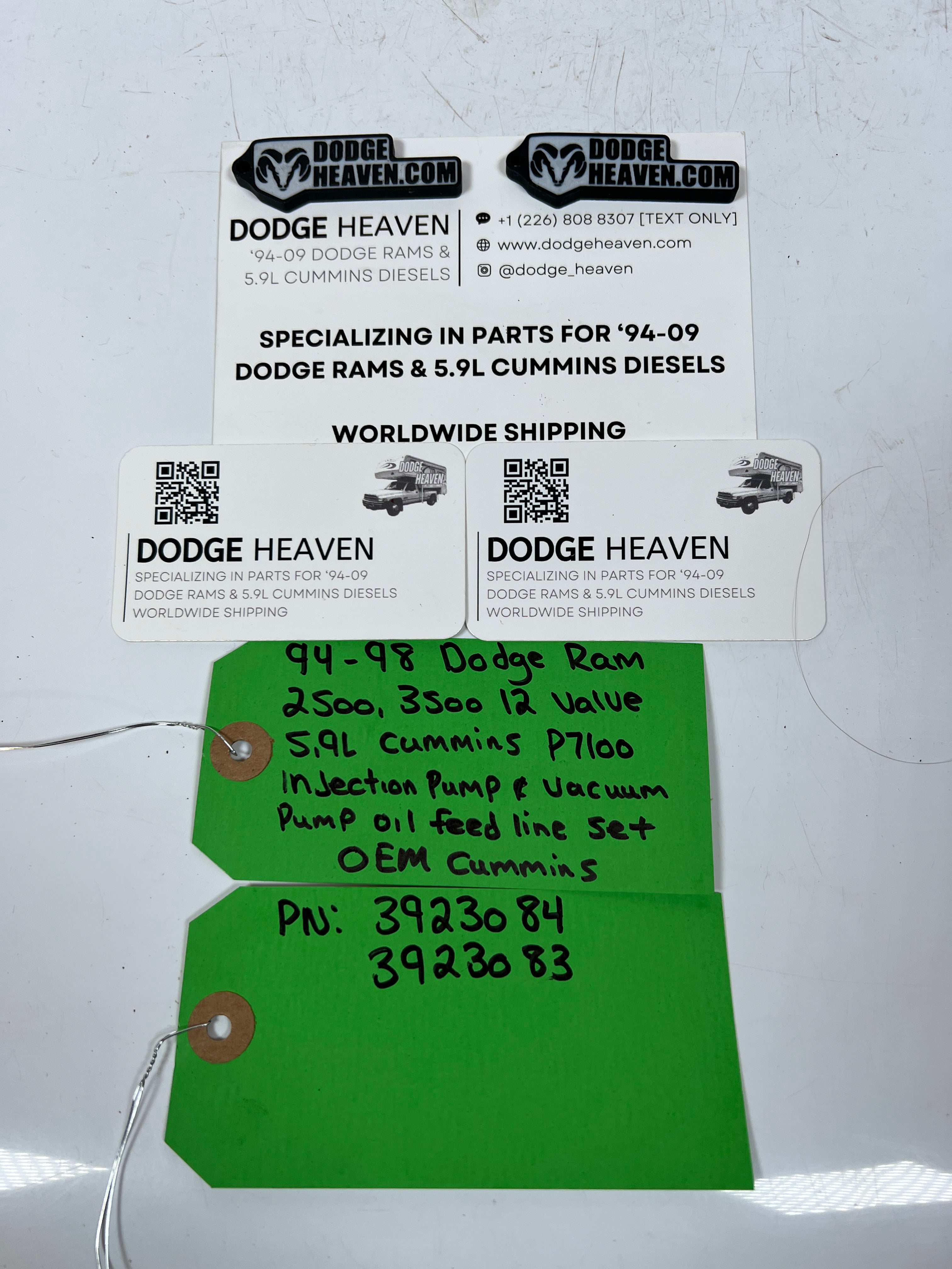 1994-1998 Dodge Ram 12 Valve 5.9L Cummins P7100 Injection Vacuum Oil Feed