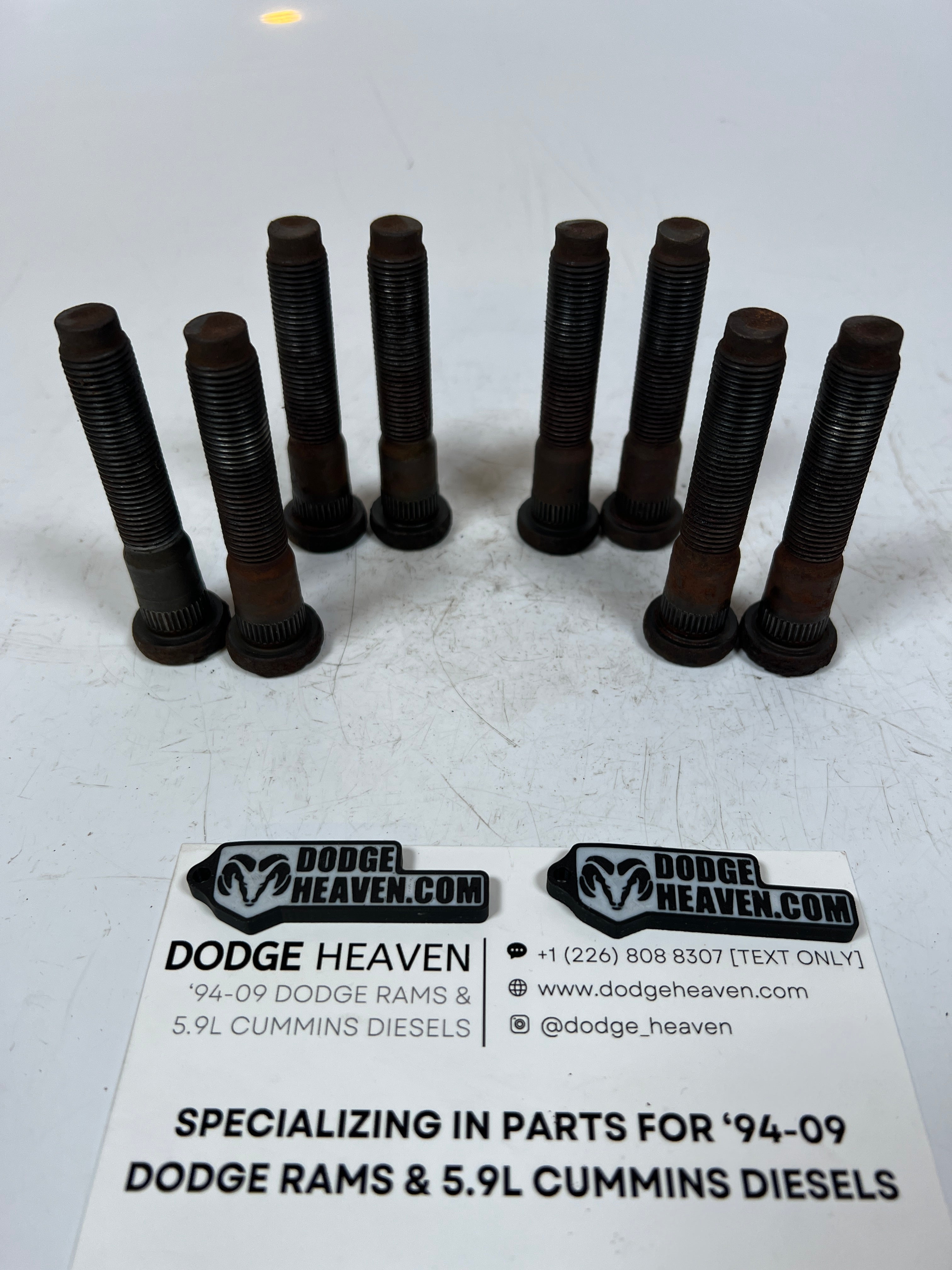 2001-2008 Dodge Ram 3500 DRW Dually Rear Wheel Studs QTY 8