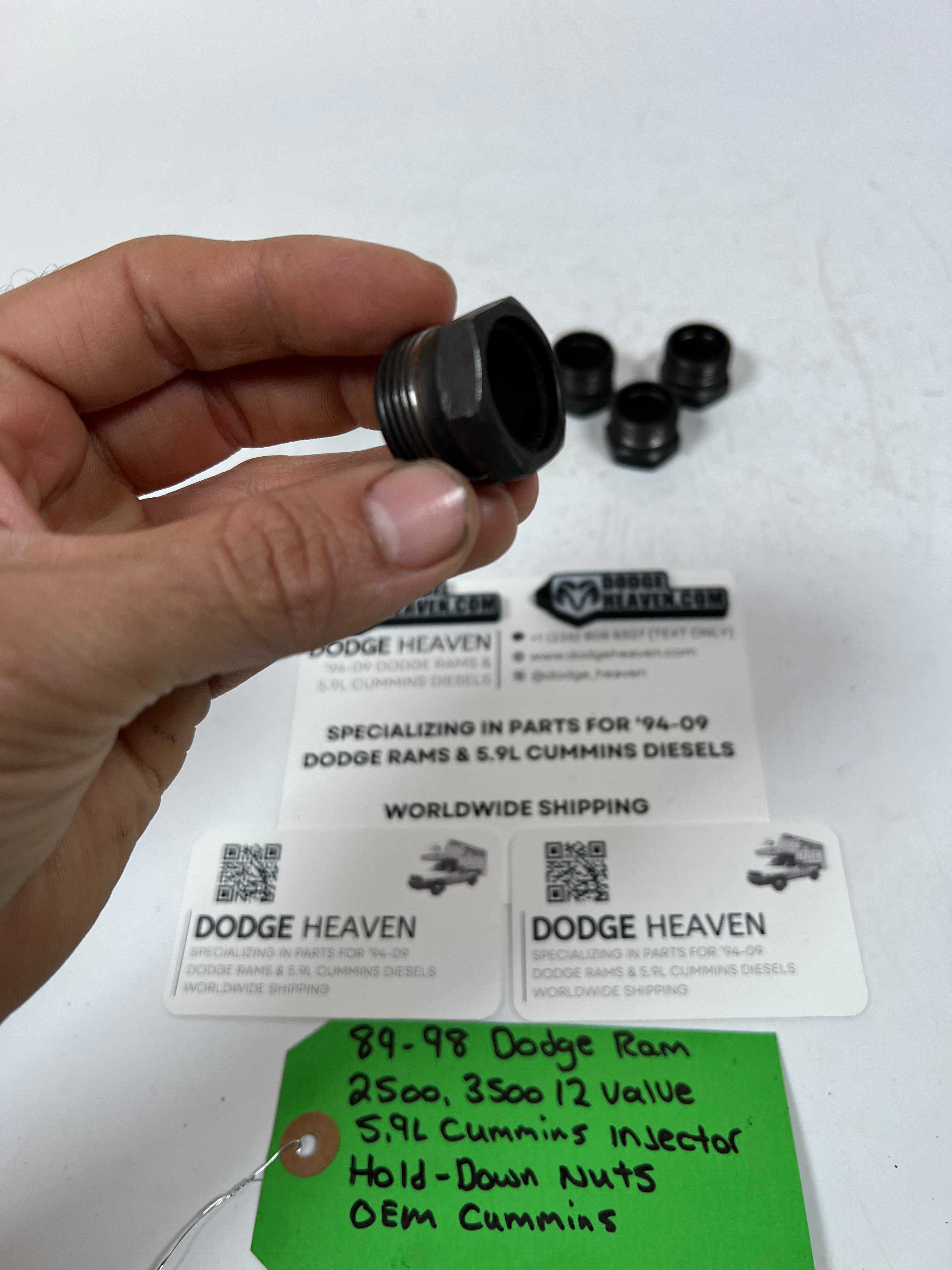 1989-1998 Dodge Ram 12 Valve 5.9L Cummins Injector Hold-Down Nuts QTY 6