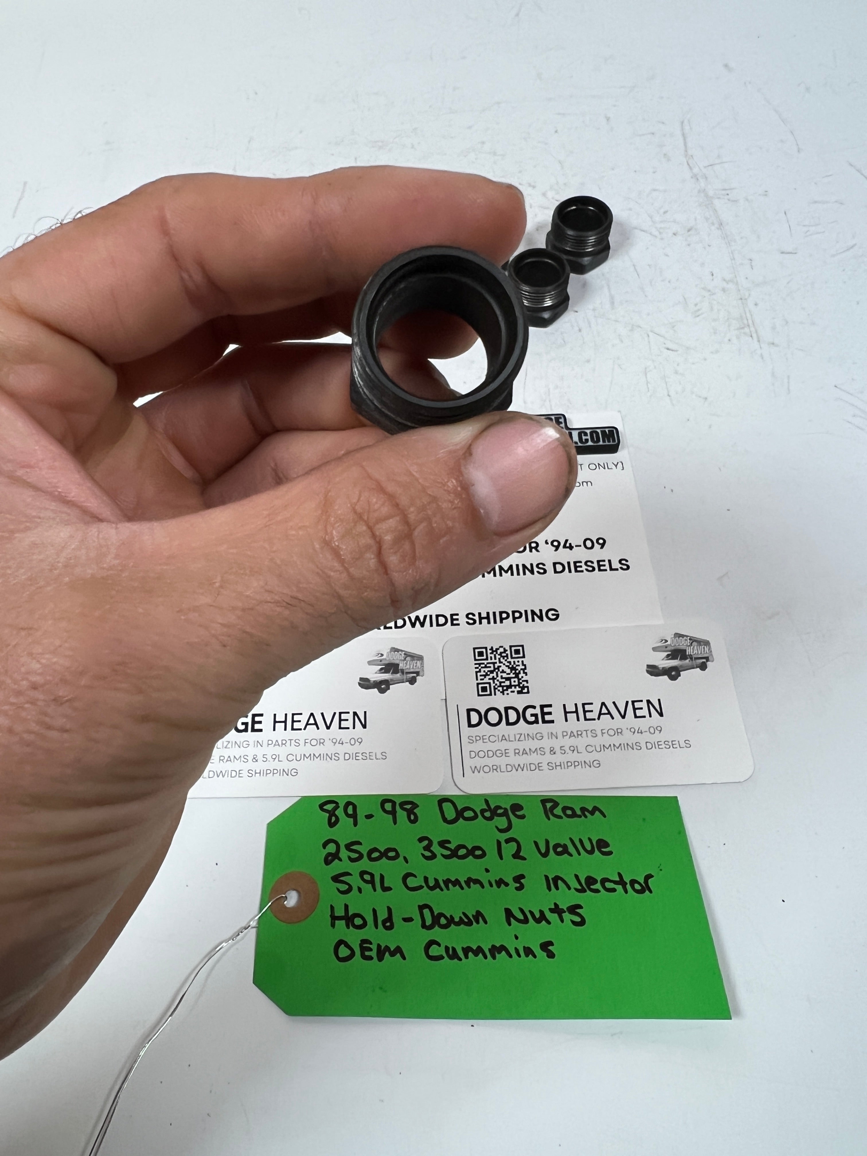 1989-1998 Dodge Ram 12 Valve 5.9L Cummins Injector Hold-Down Nuts QTY 6