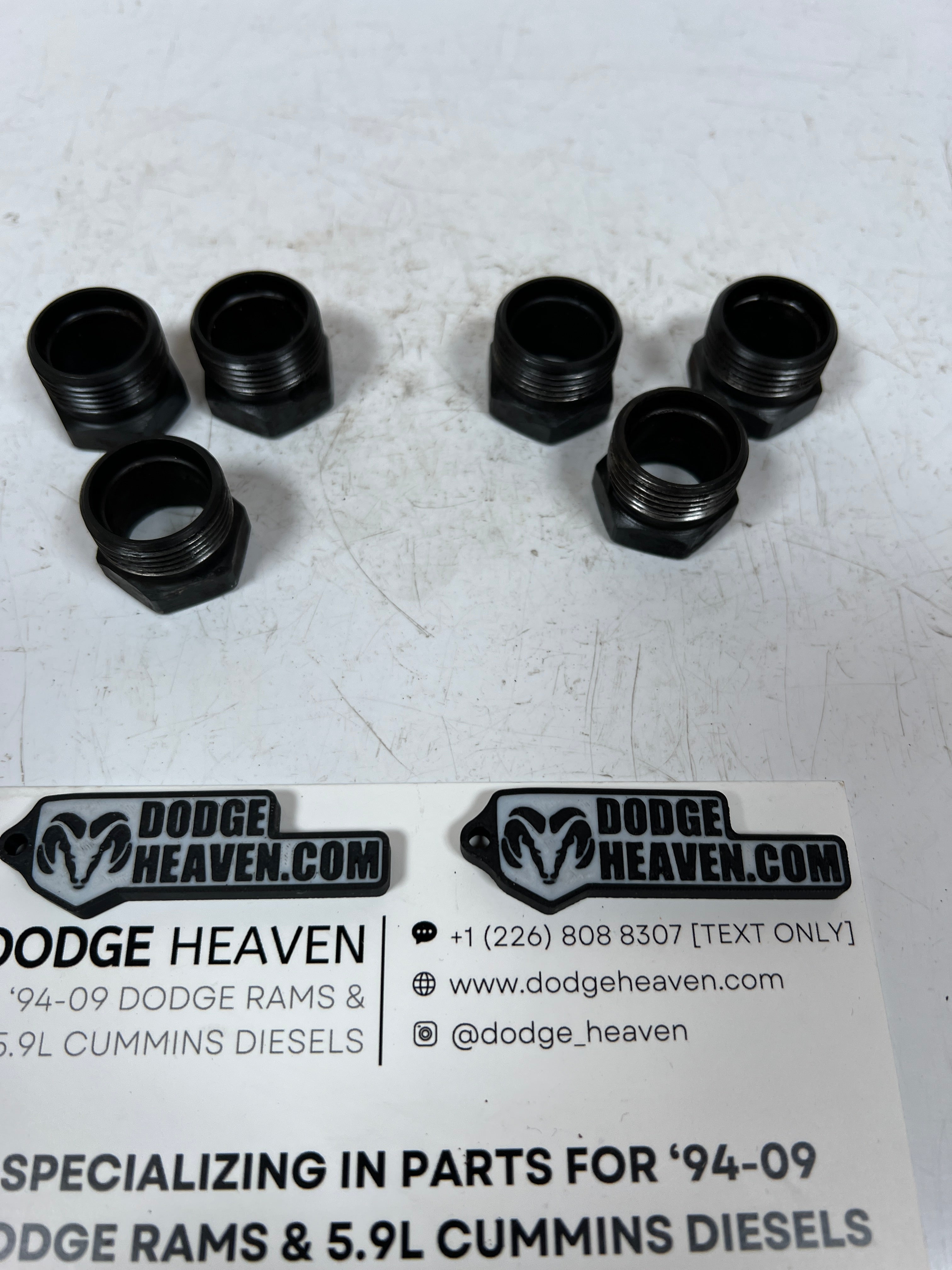 1989-1998 Dodge Ram 12 Valve 5.9L Cummins Injector Hold-Down Nuts QTY 6