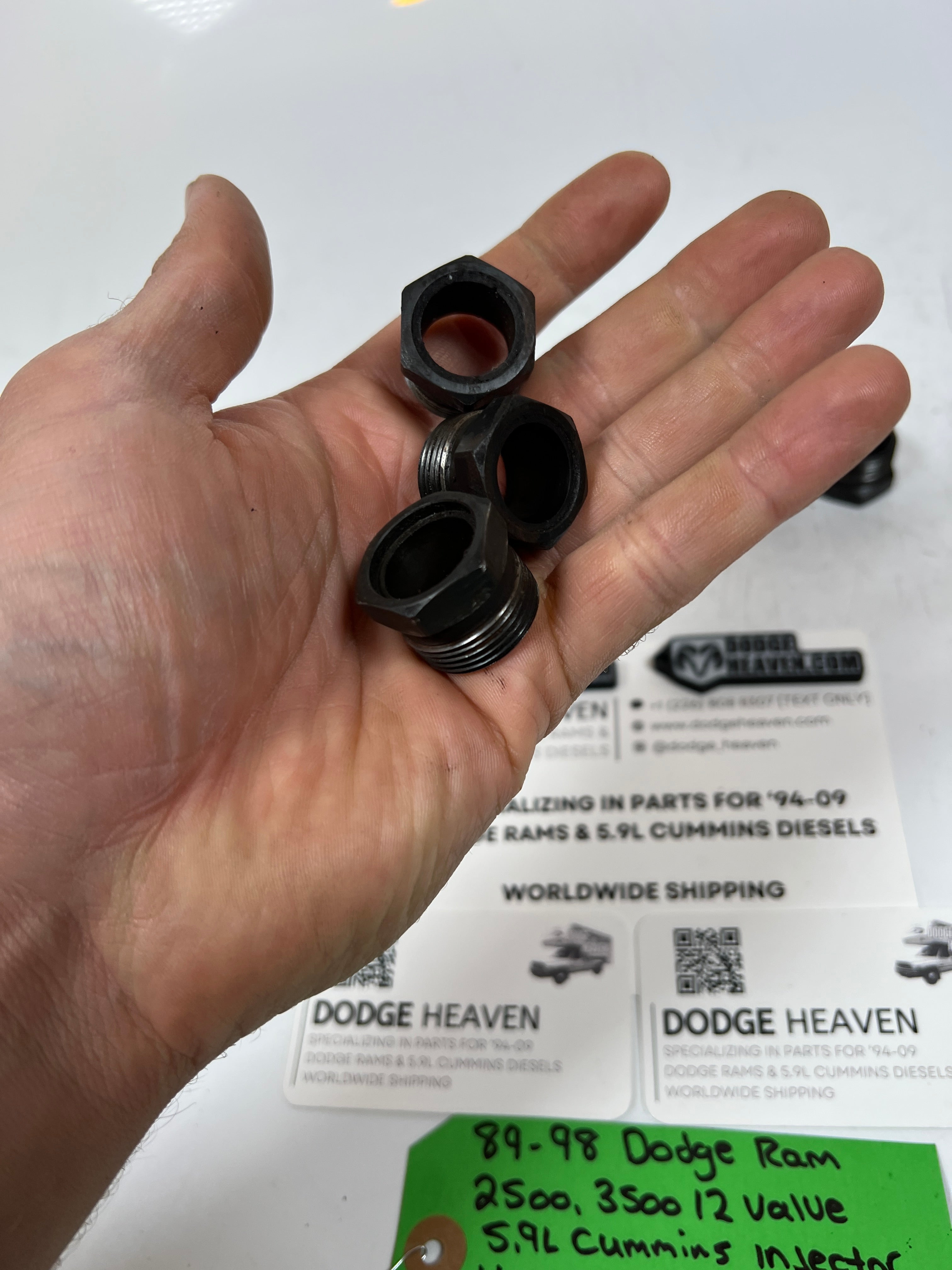 1989-1998 Dodge Ram 12 Valve 5.9L Cummins Injector Hold-Down Nuts QTY 6