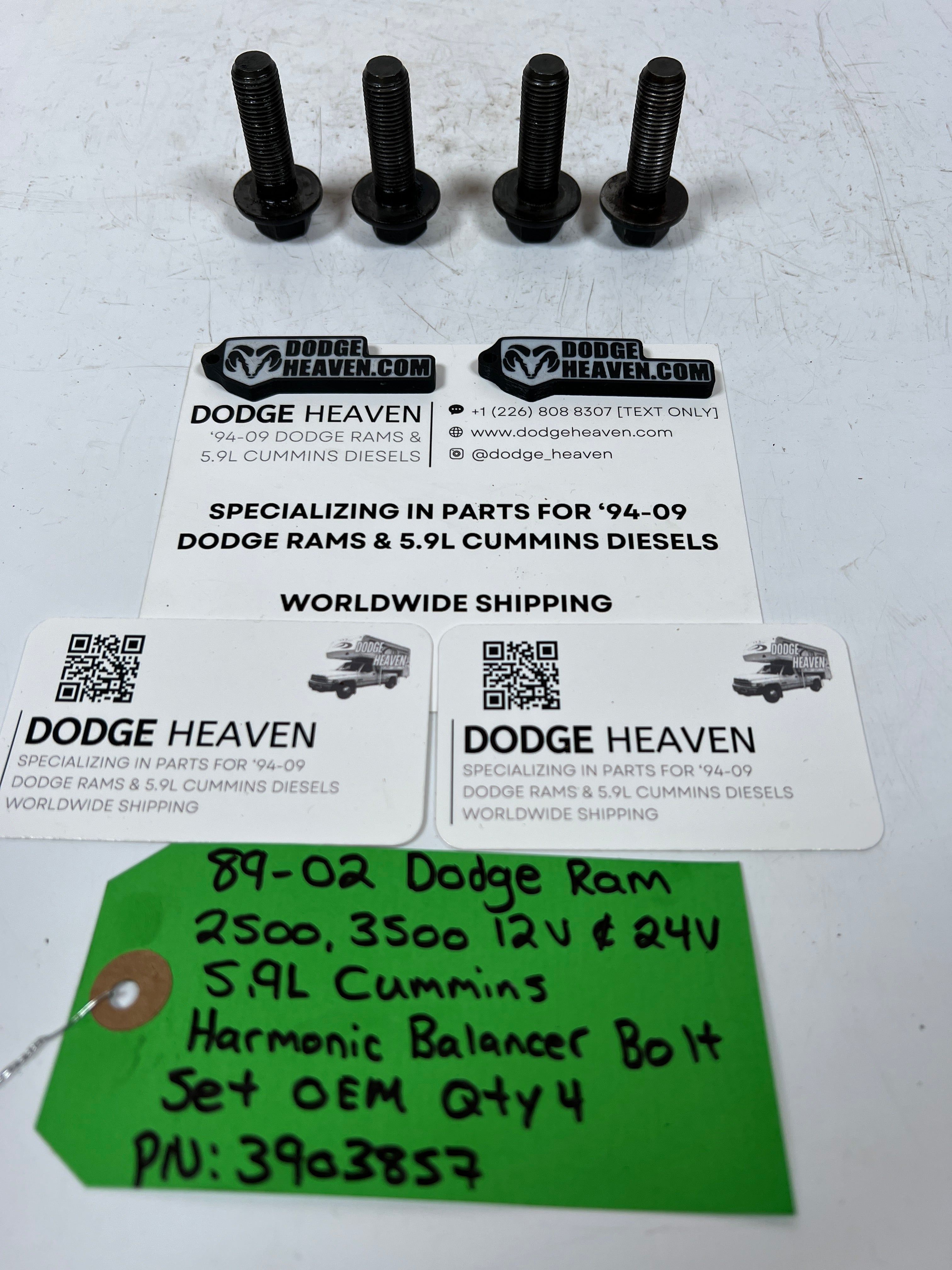 1989-2002 Dodge Ram 12V & 24V 5.9L Cummins Harmoic Balancer Bolts