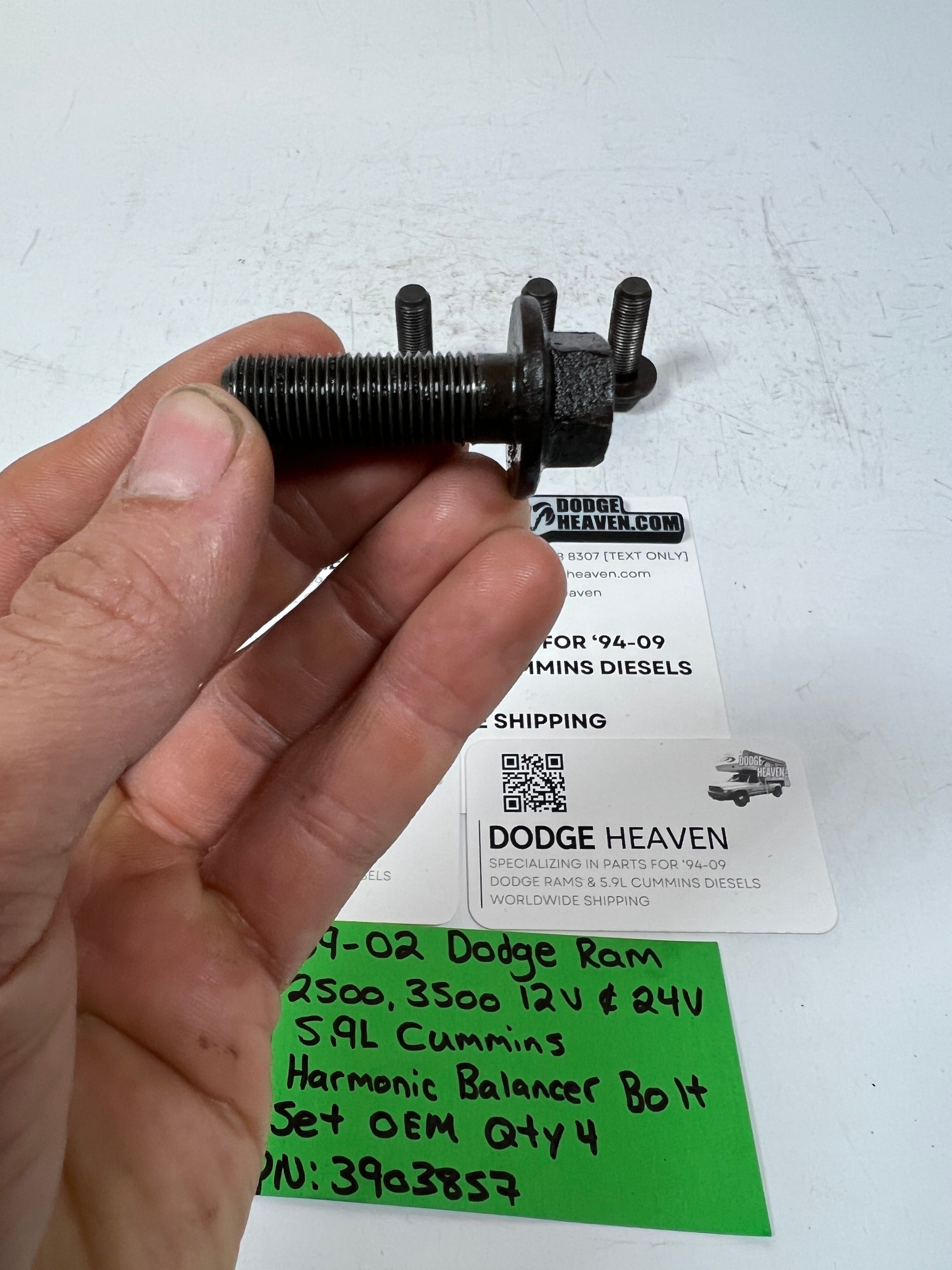 1989-2002 Dodge Ram 12V & 24V 5.9L Cummins Harmoic Balancer Bolts