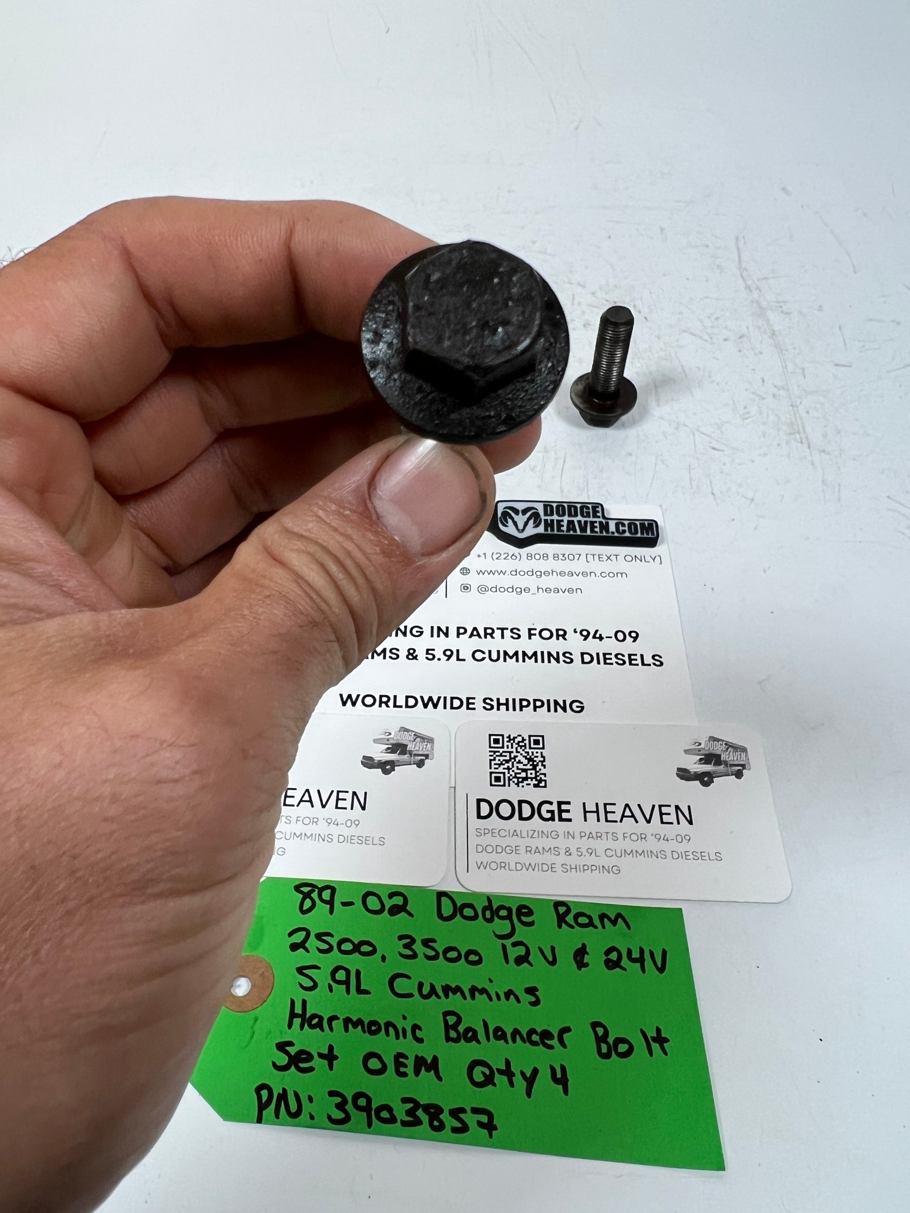 1989-2002 Dodge Ram 12V & 24V 5.9L Cummins Harmoic Balancer Bolts