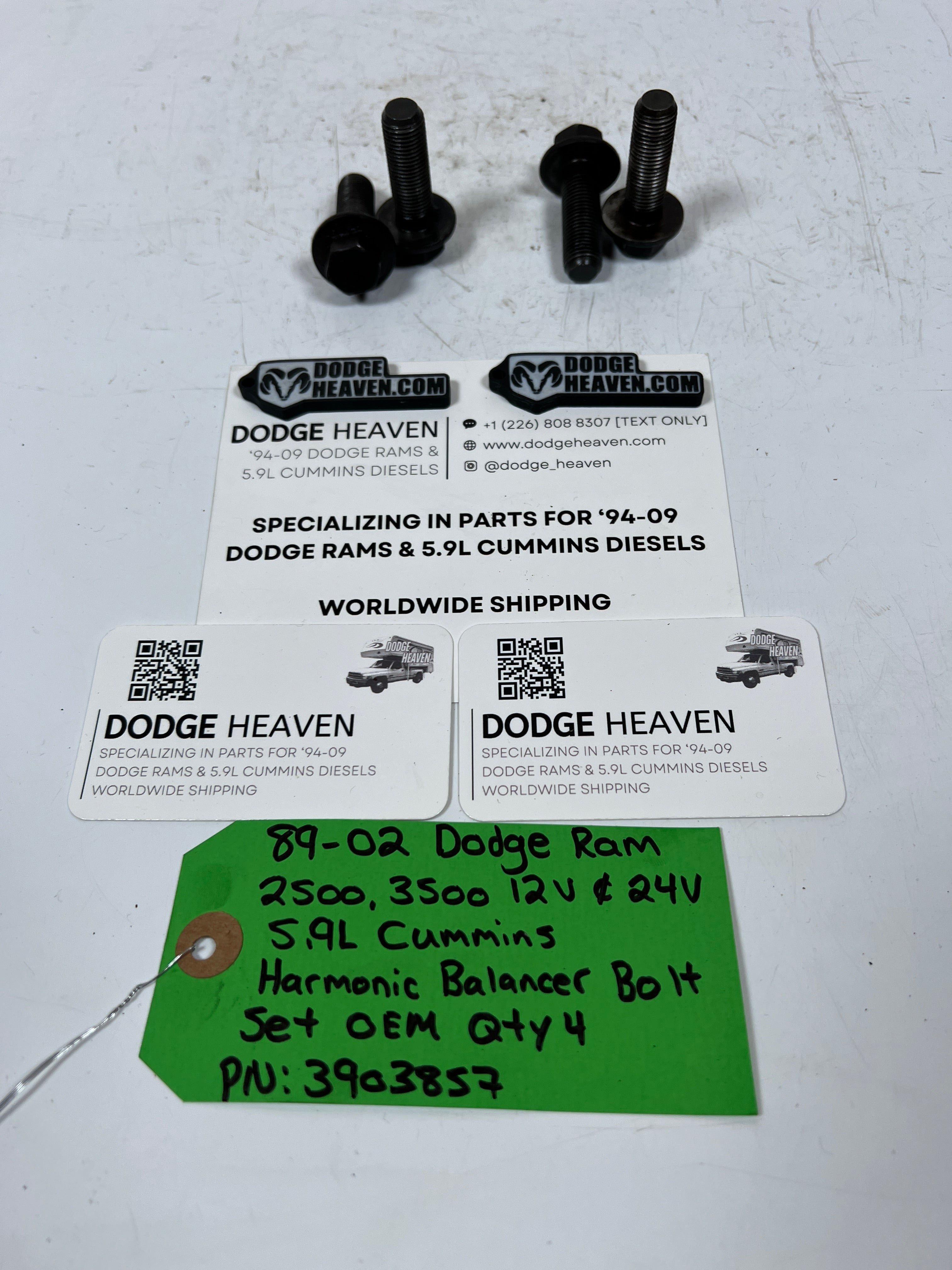 1989-2002 Dodge Ram 12V & 24V 5.9L Cummins Harmoic Balancer Bolts