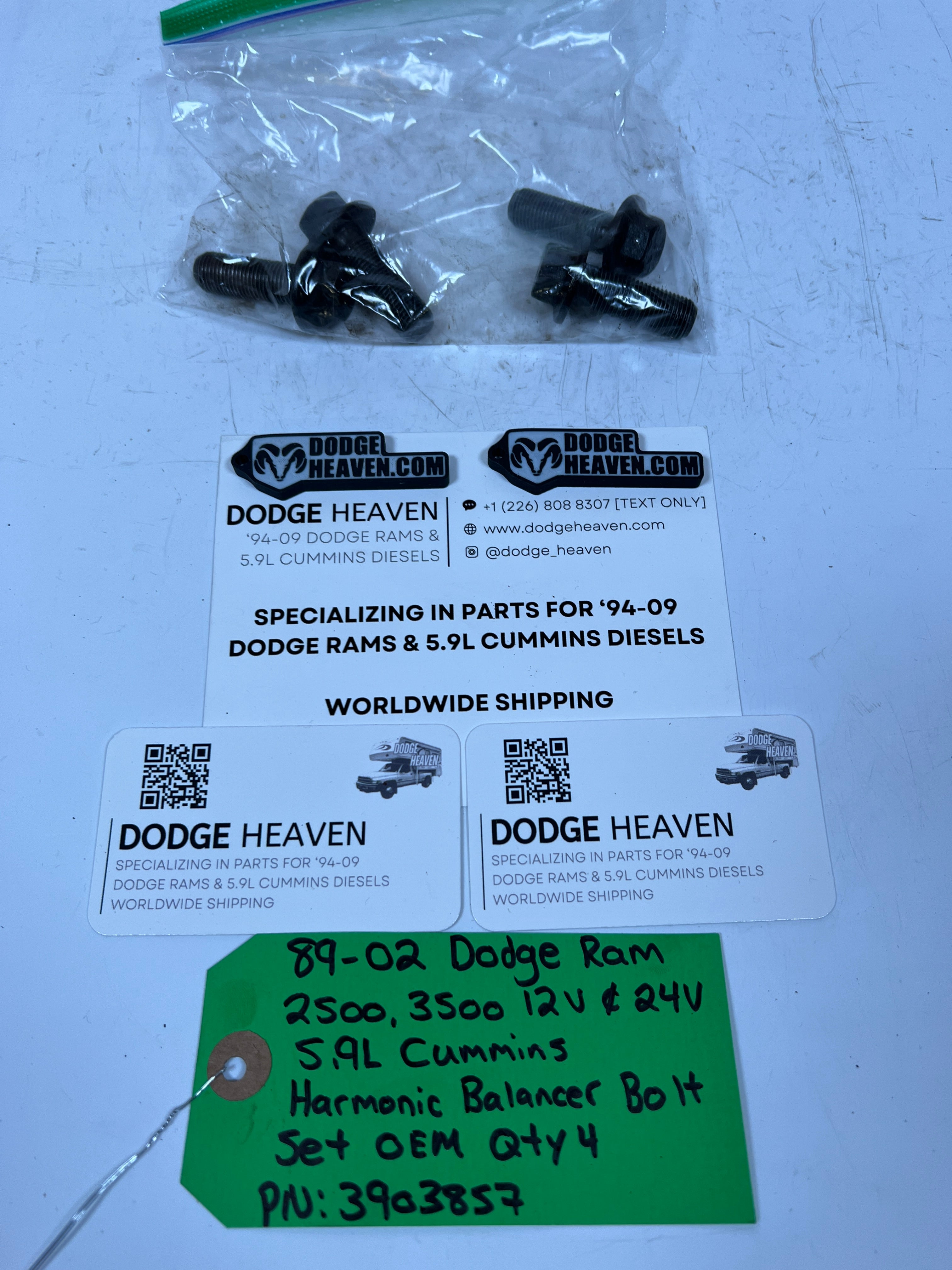 1989-2002 Dodge Ram 12V & 24V 5.9L Cummins Harmoic Balancer Bolts