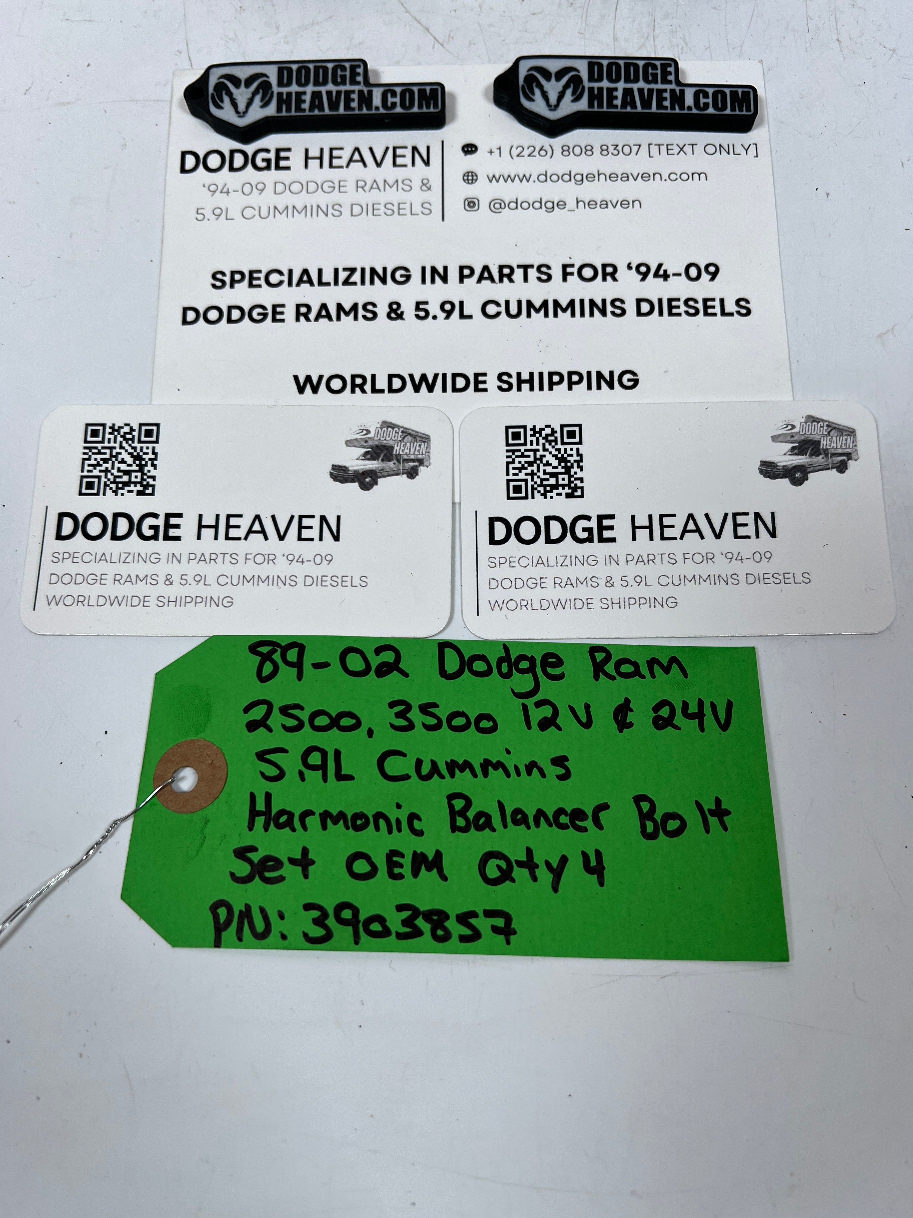 1989-2002 Dodge Ram 12V & 24V 5.9L Cummins Harmoic Balancer Bolts