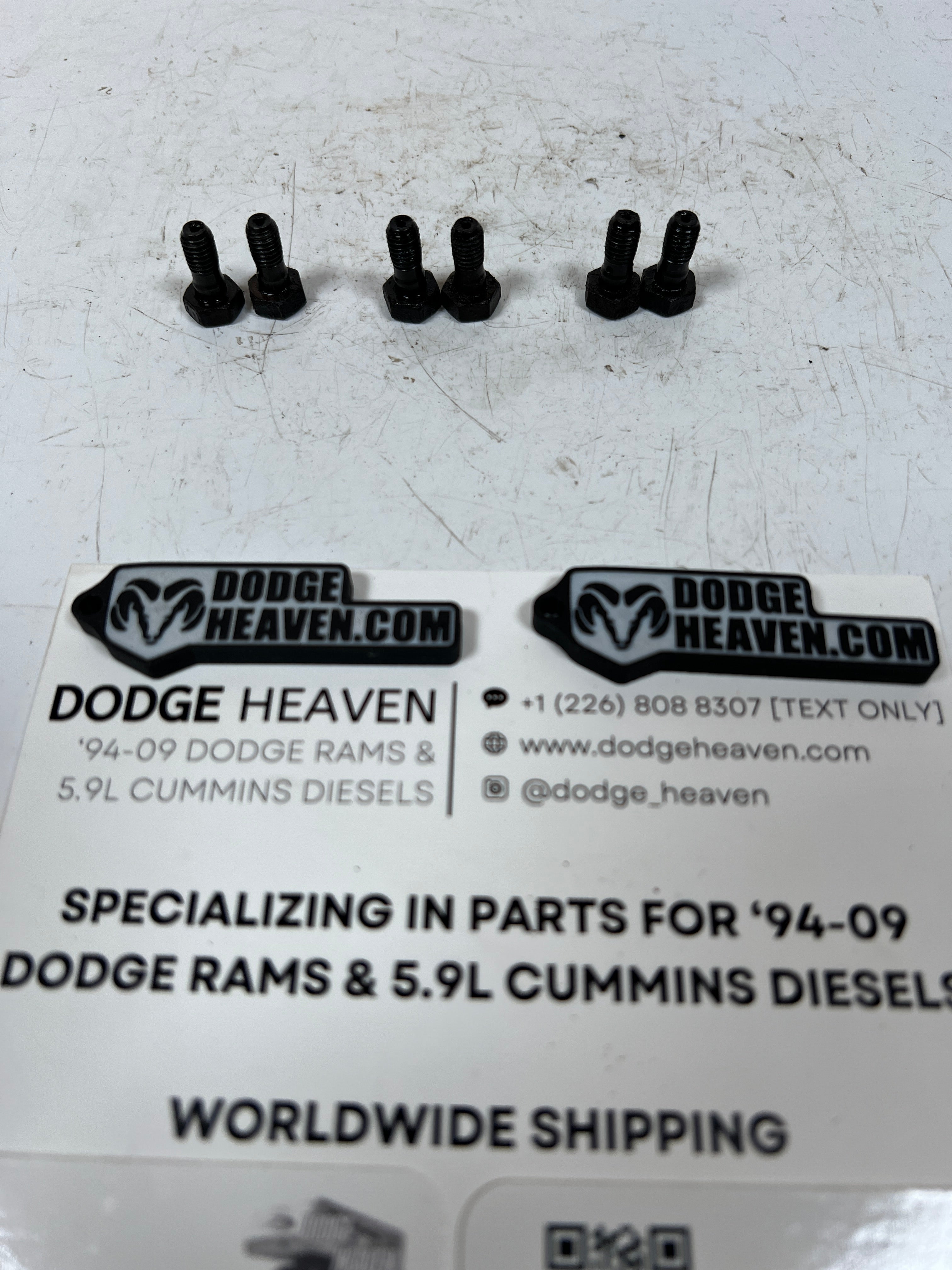 1989-1998 Dodge Ram 12 Valve 5.9L Cummins Fuel Injector Return Line Banjo Bolts