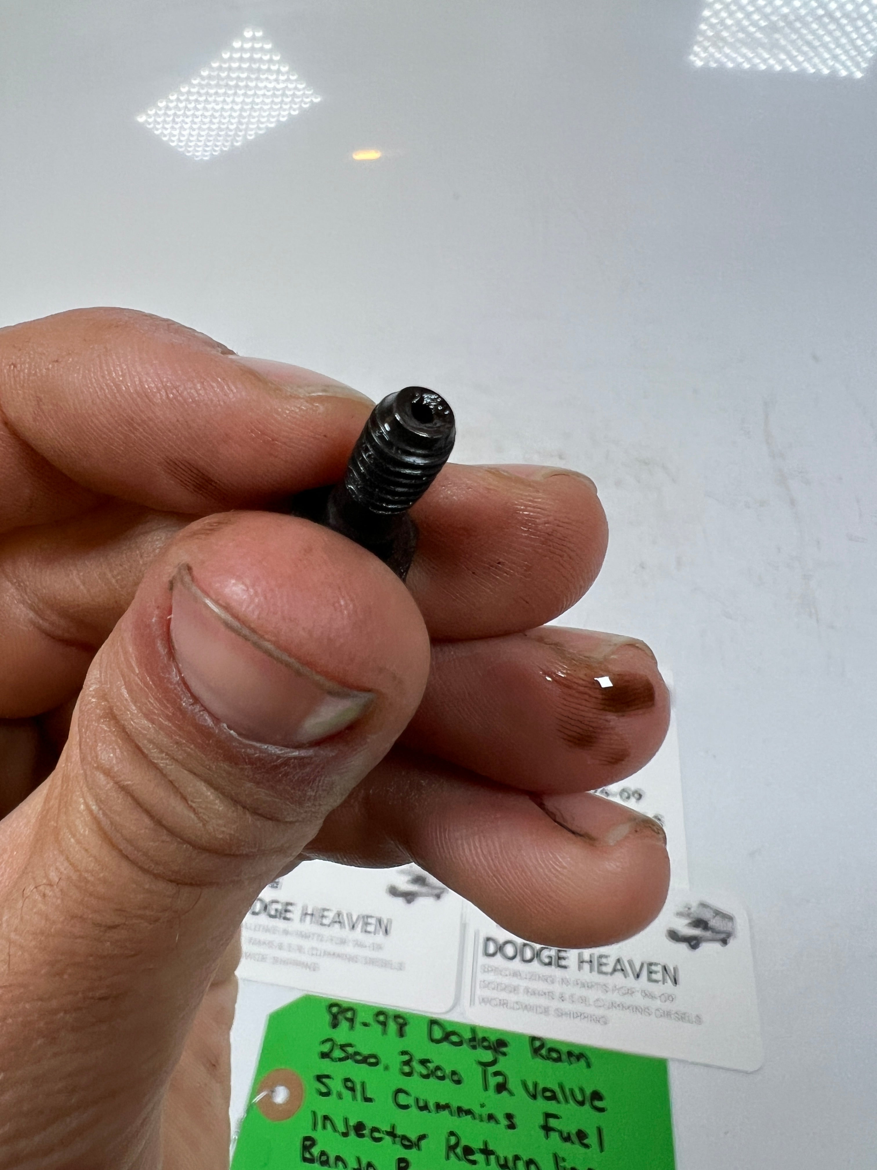 1989-1998 Dodge Ram 12 Valve 5.9L Cummins Fuel Injector Return Line Banjo Bolts
