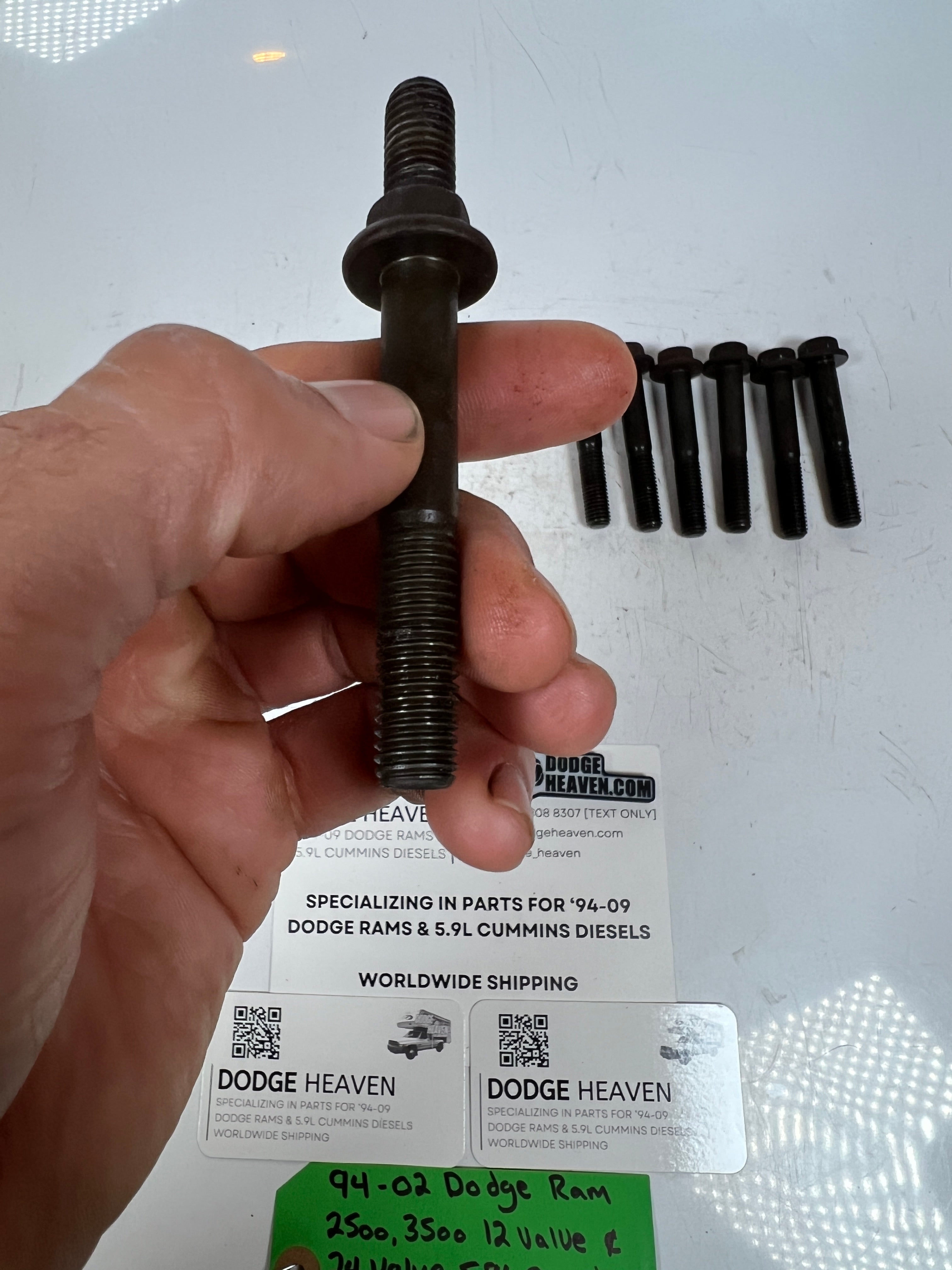 1994-2002 Dodge Ram 12V & 24V 5.9l Cummins Exhaust Manifold Bolts QTY 12