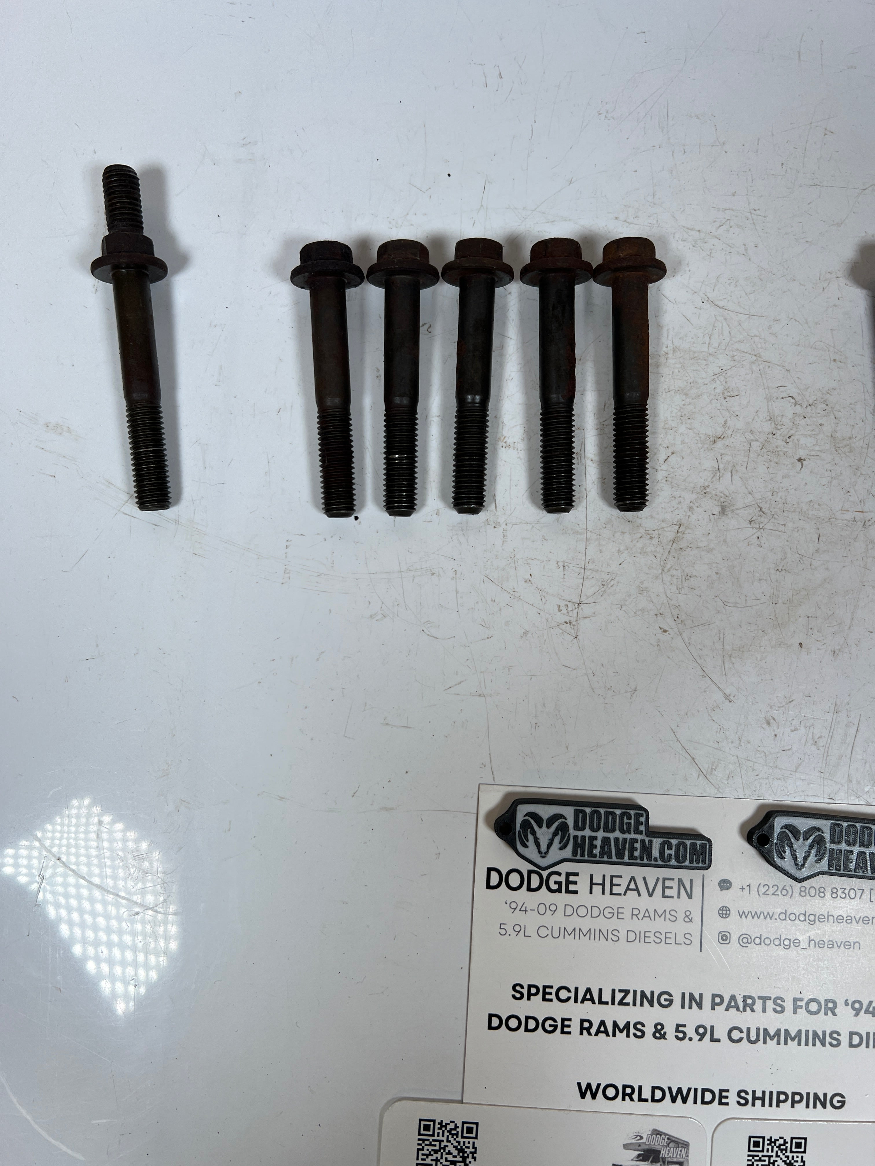 1994-2002 Dodge Ram 12V & 24V 5.9l Cummins Exhaust Manifold Bolts QTY 12