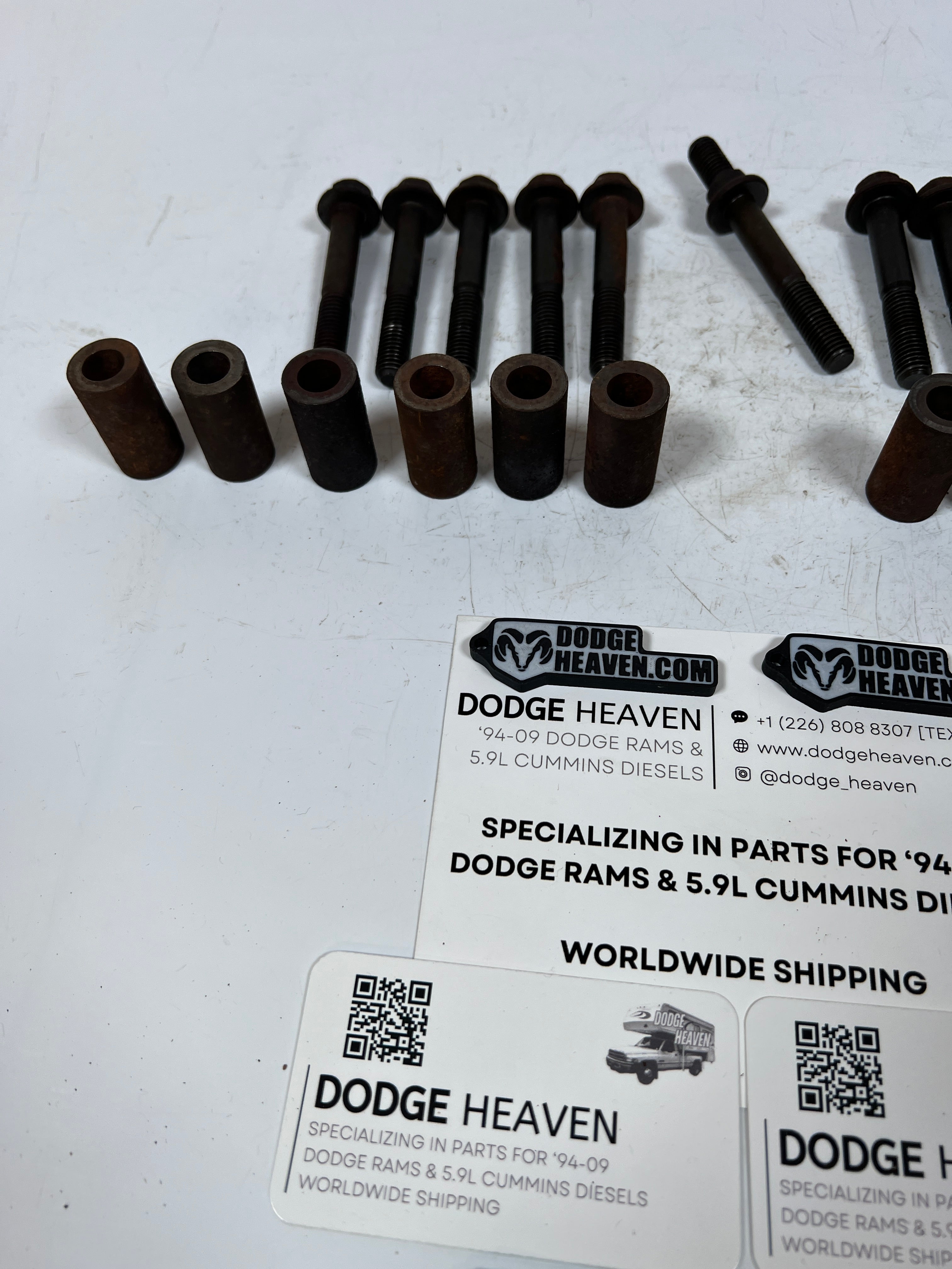 1994-2002 Dodge Ram 12V & 24V 5.9L Cummins Exhaust Manifold Bolt & Spacers
