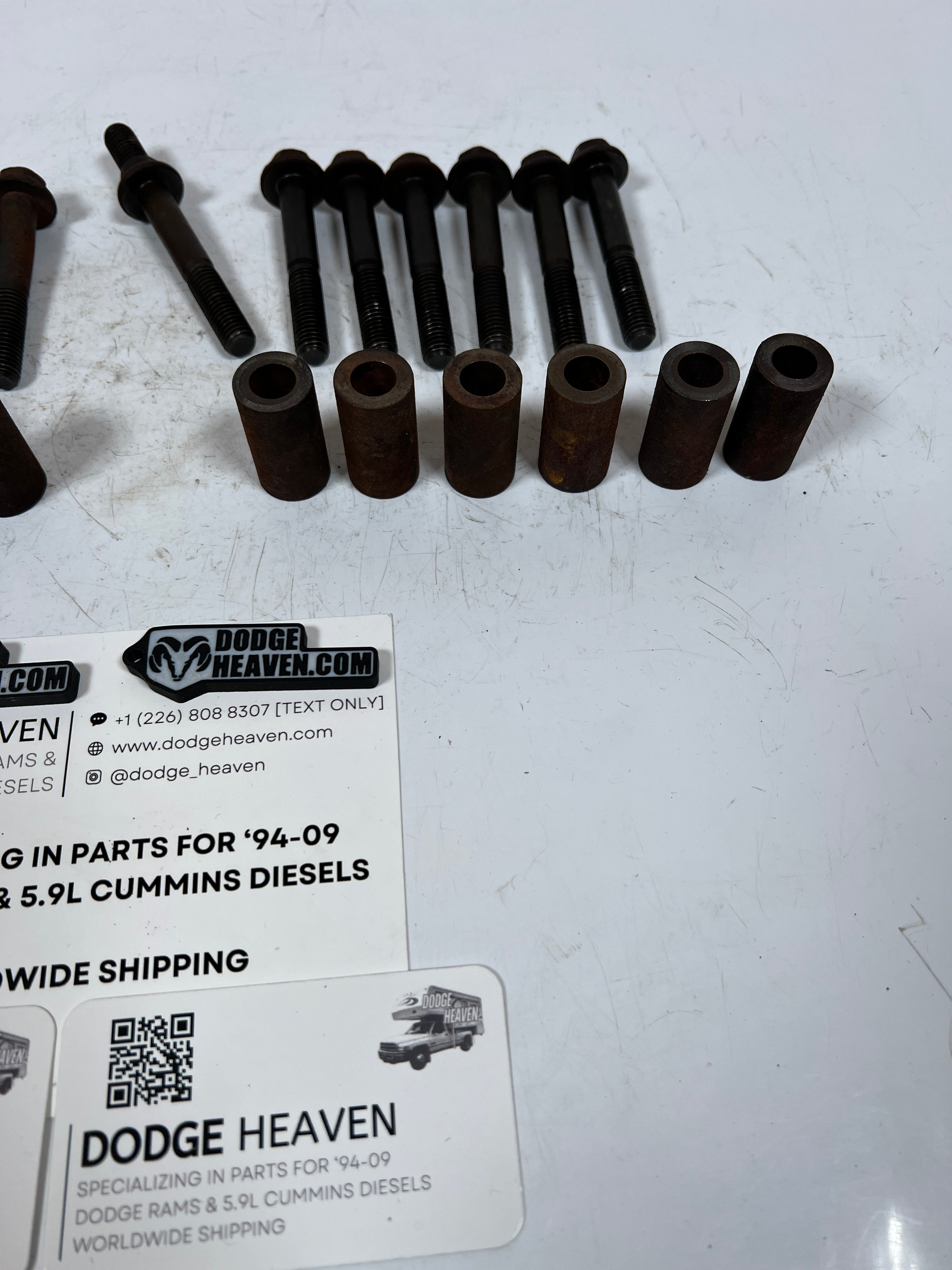 1994-2002 Dodge Ram 12V & 24V 5.9L Cummins Exhaust Manifold Bolt & Spacers