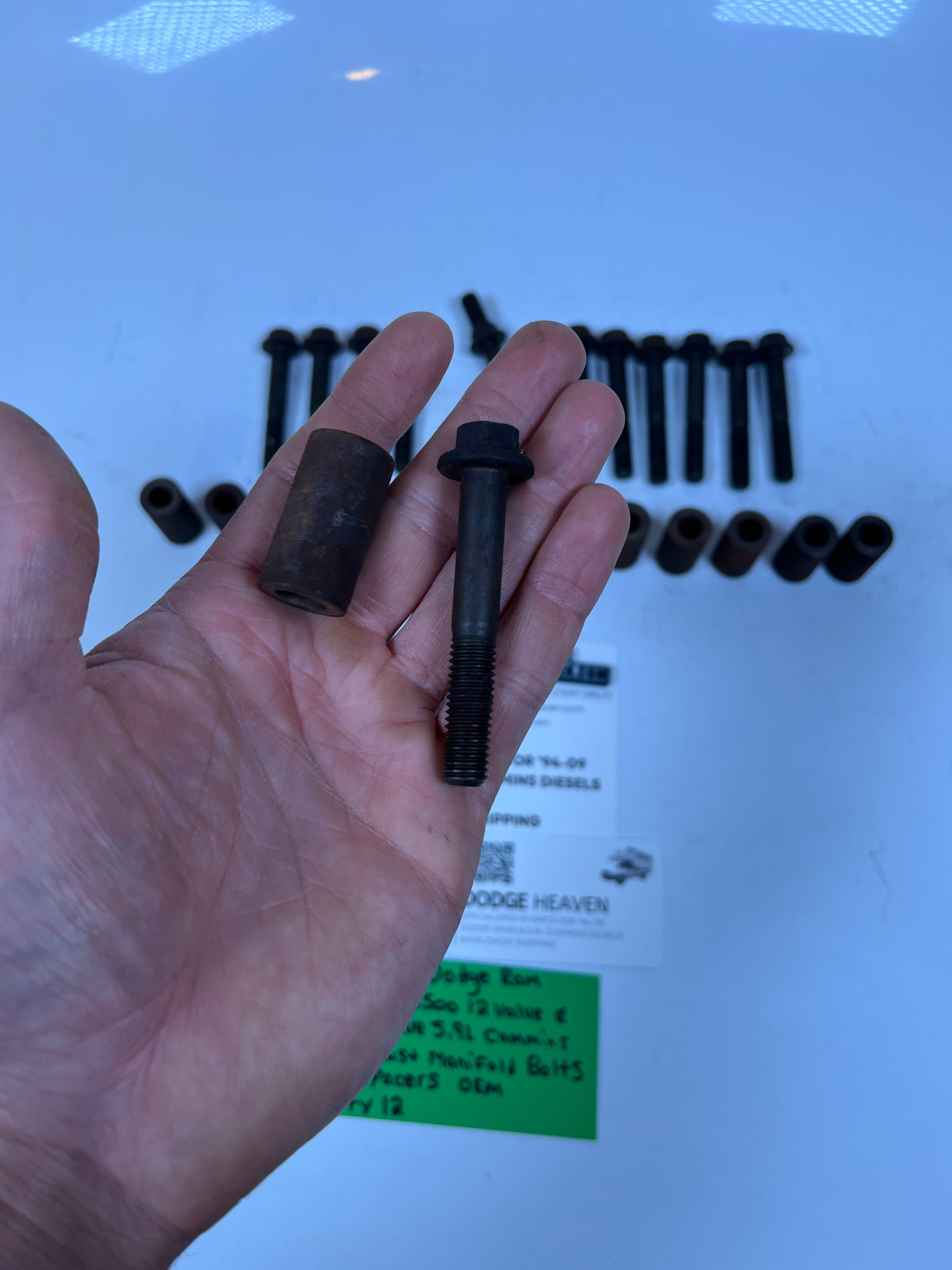 1994-2002 Dodge Ram 12V & 24V 5.9L Cummins Exhaust Manifold Bolt & Spacers