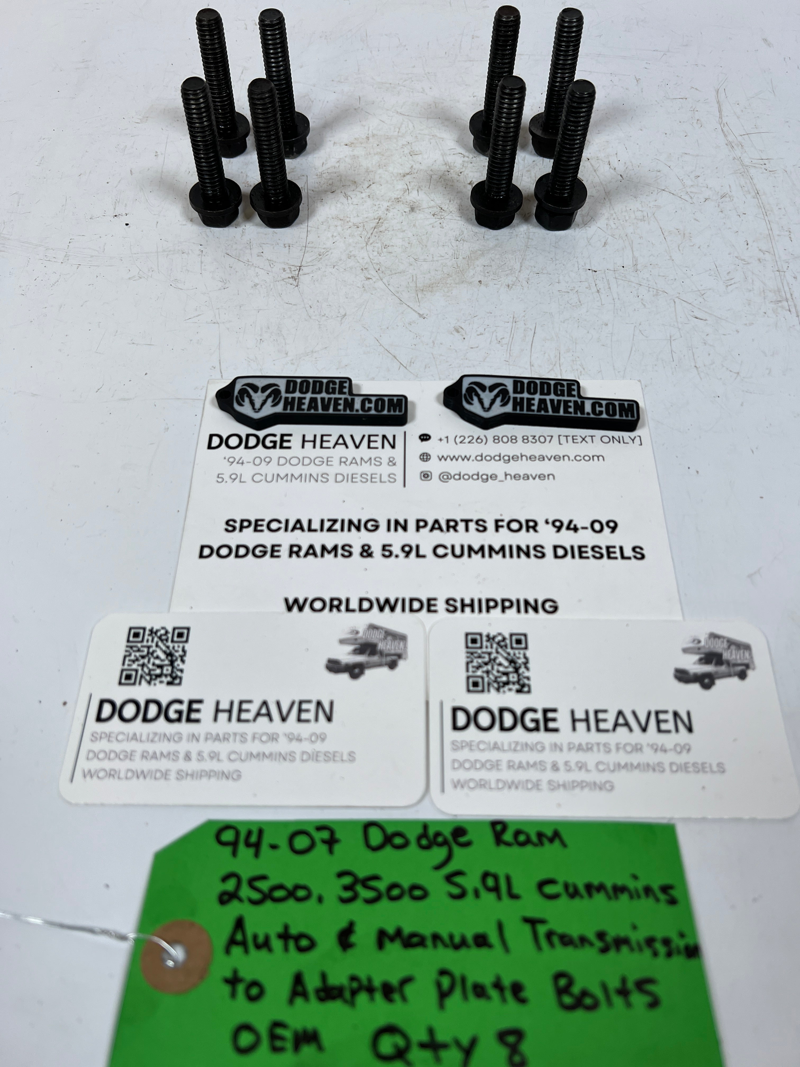 1994-2007 Dodge Ram 5.9L Cummins Auto & Manual Trans to Adapter Plate Bolts