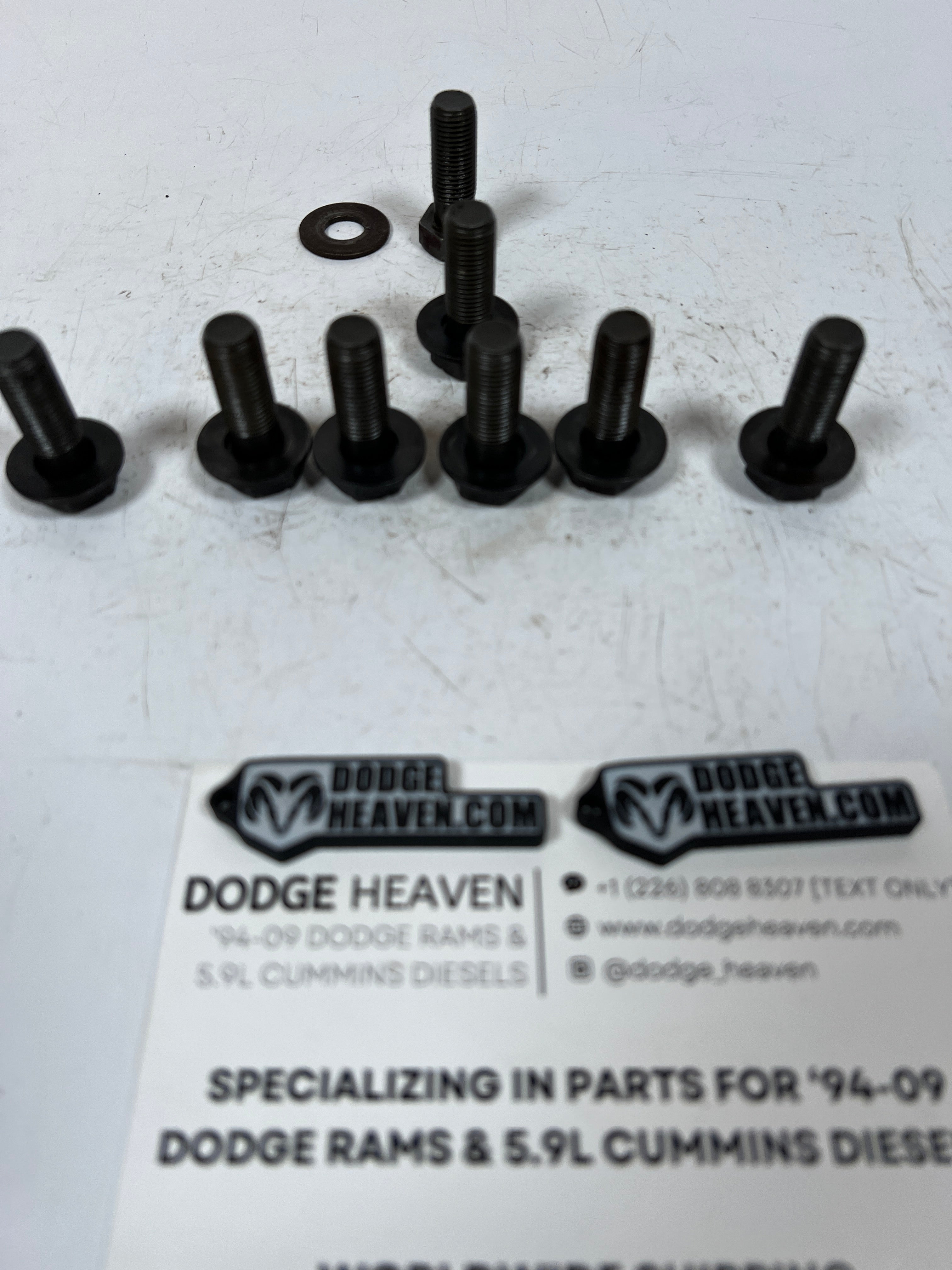1989-2005.5 Dodge Ram Cummins NV4500 NV5600 Flywheel Bolts & Washers QTY 8