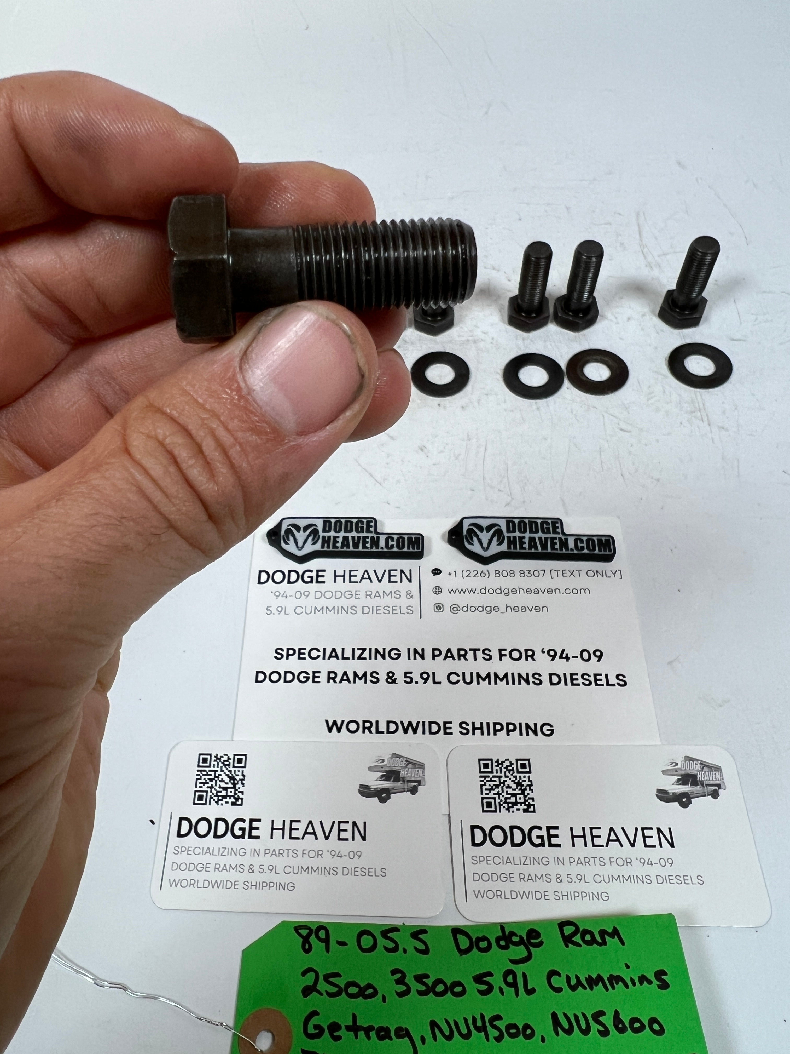 1989-2005.5 Dodge Ram Cummins NV4500 NV5600 Flywheel Bolts & Washers QTY 8