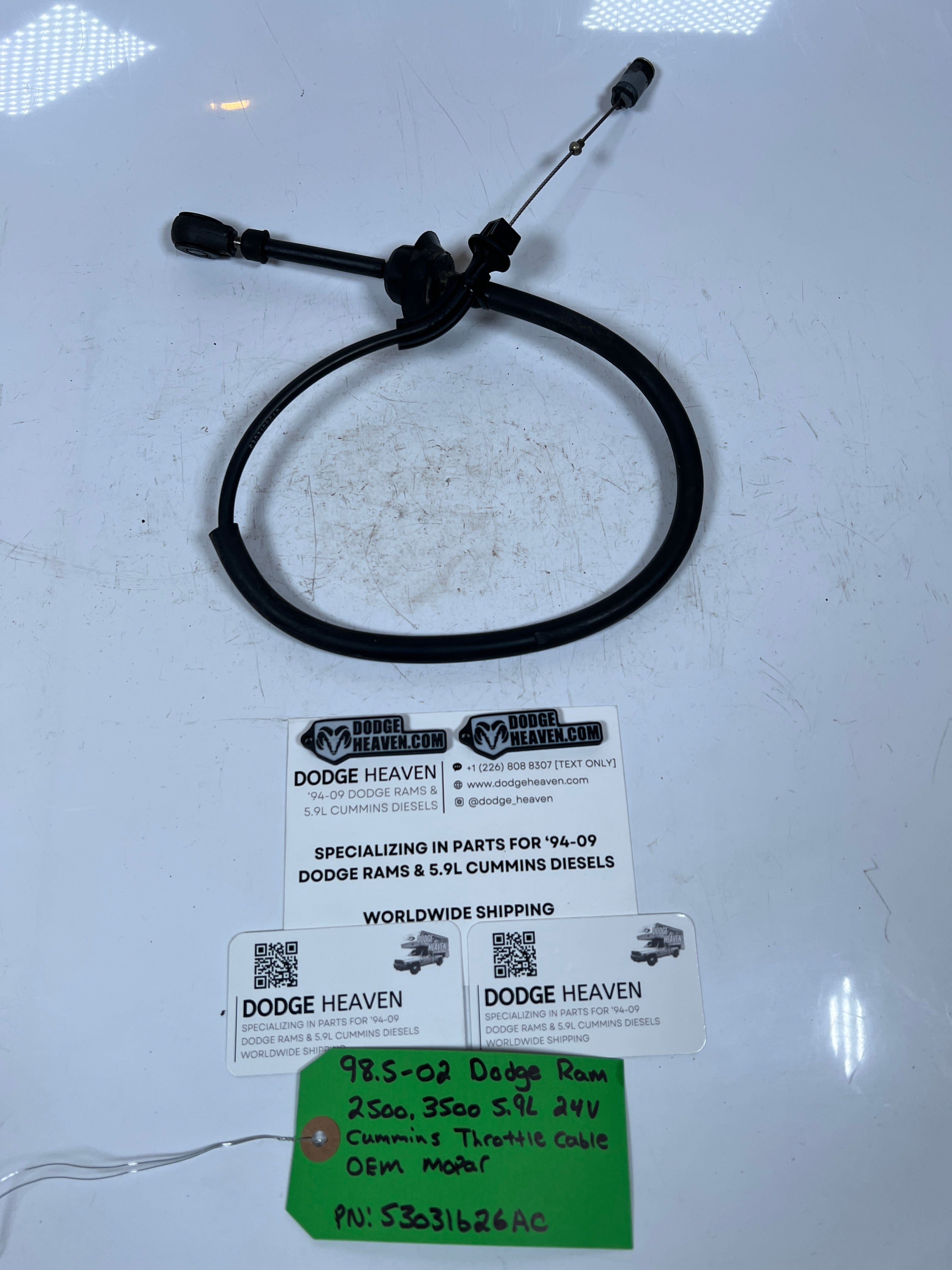 1998.5-2002 Dodge Ram 2500 3500 5.9L 24 Valve Cummins Throttle Cable