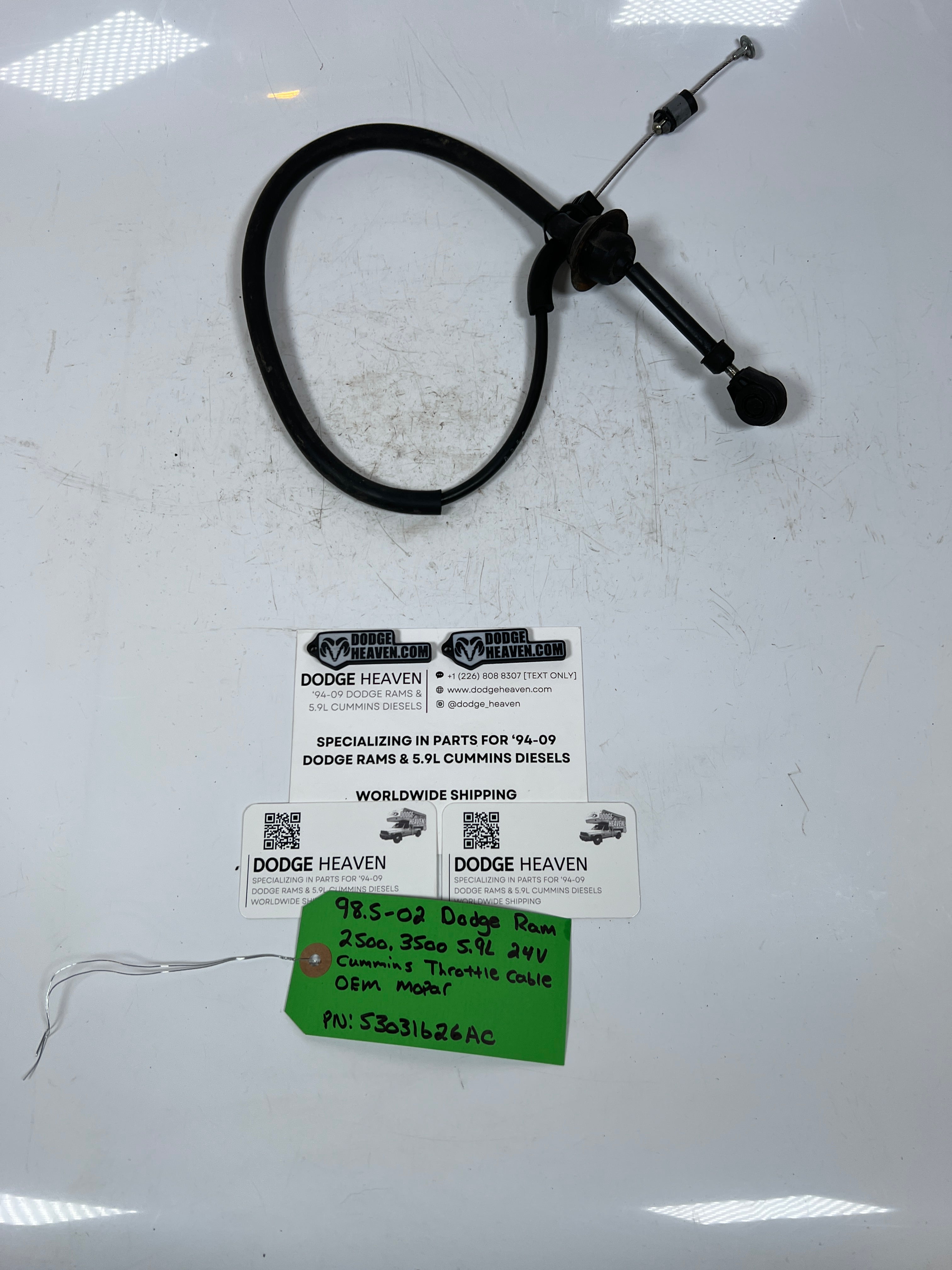 1998.5-2002 Dodge Ram 2500 3500 5.9L 24 Valve Cummins Throttle Cable