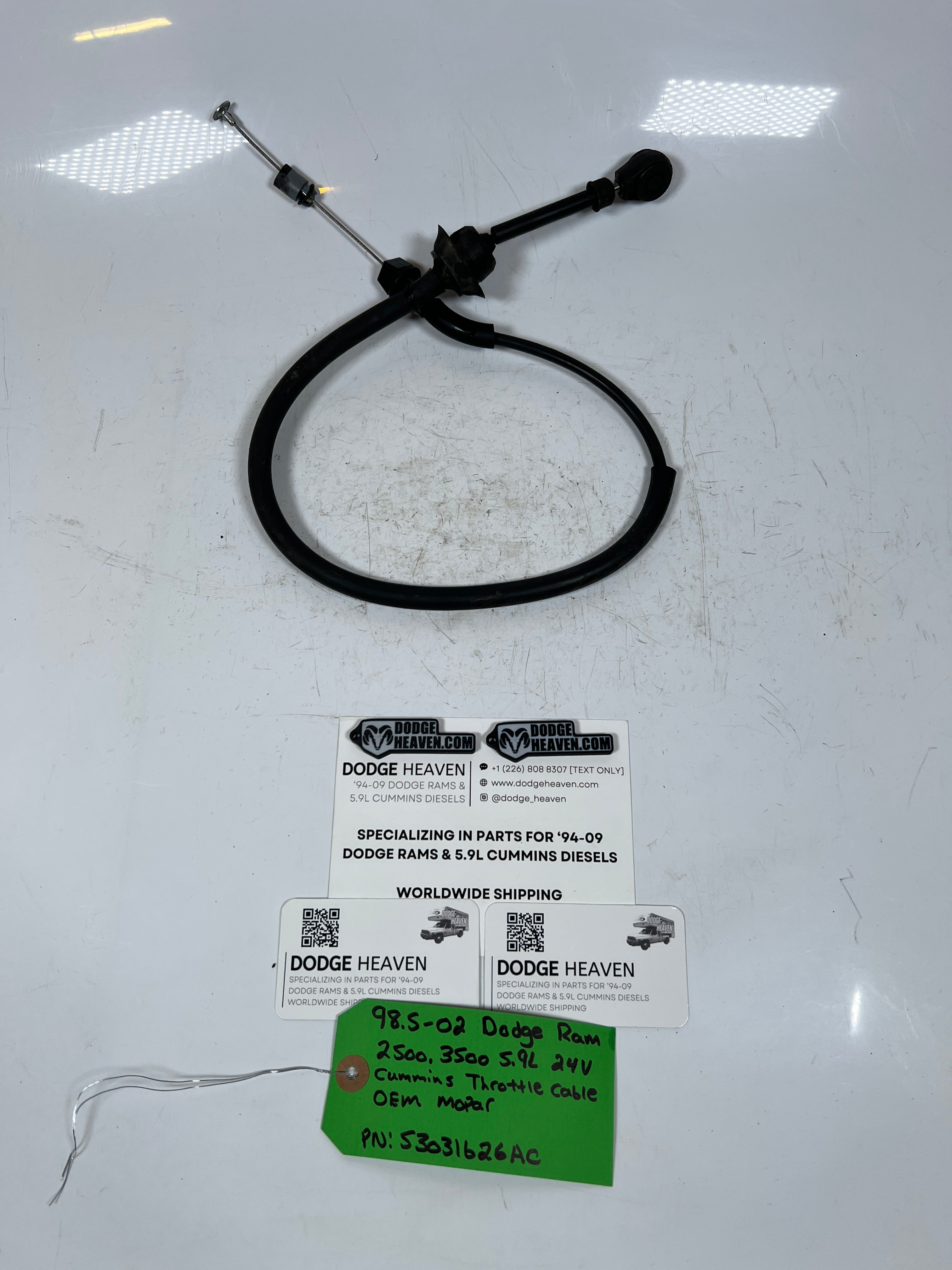 1998.5-2002 Dodge Ram 2500 3500 5.9L 24 Valve Cummins Throttle Cable