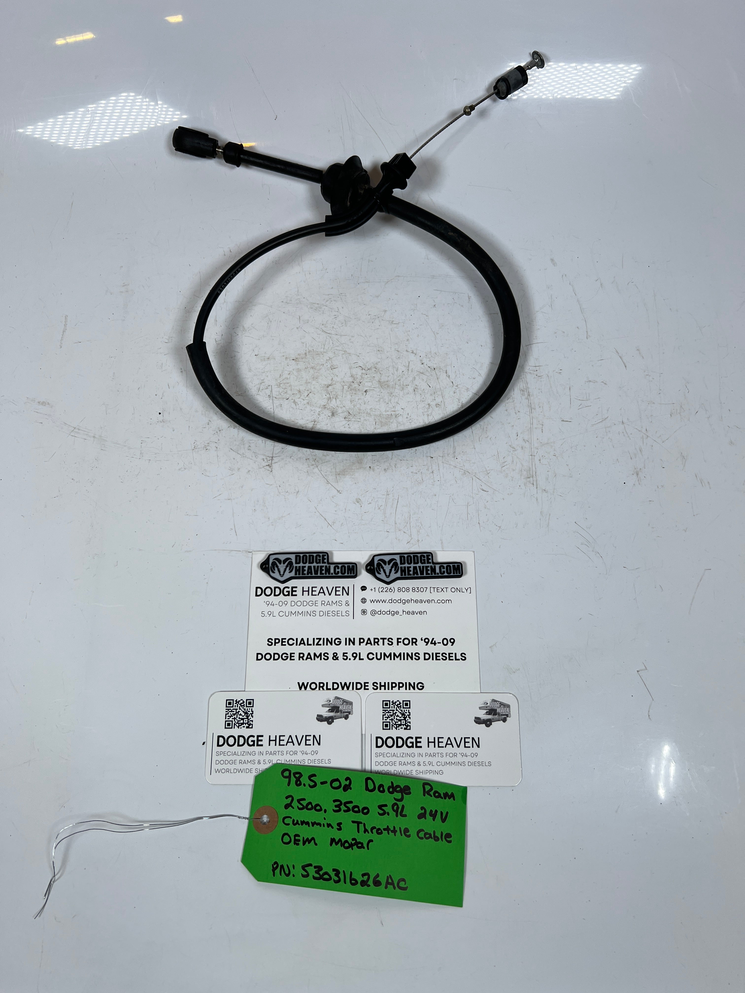 1998.5-2002 Dodge Ram 2500 3500 5.9L 24 Valve Cummins Throttle Cable