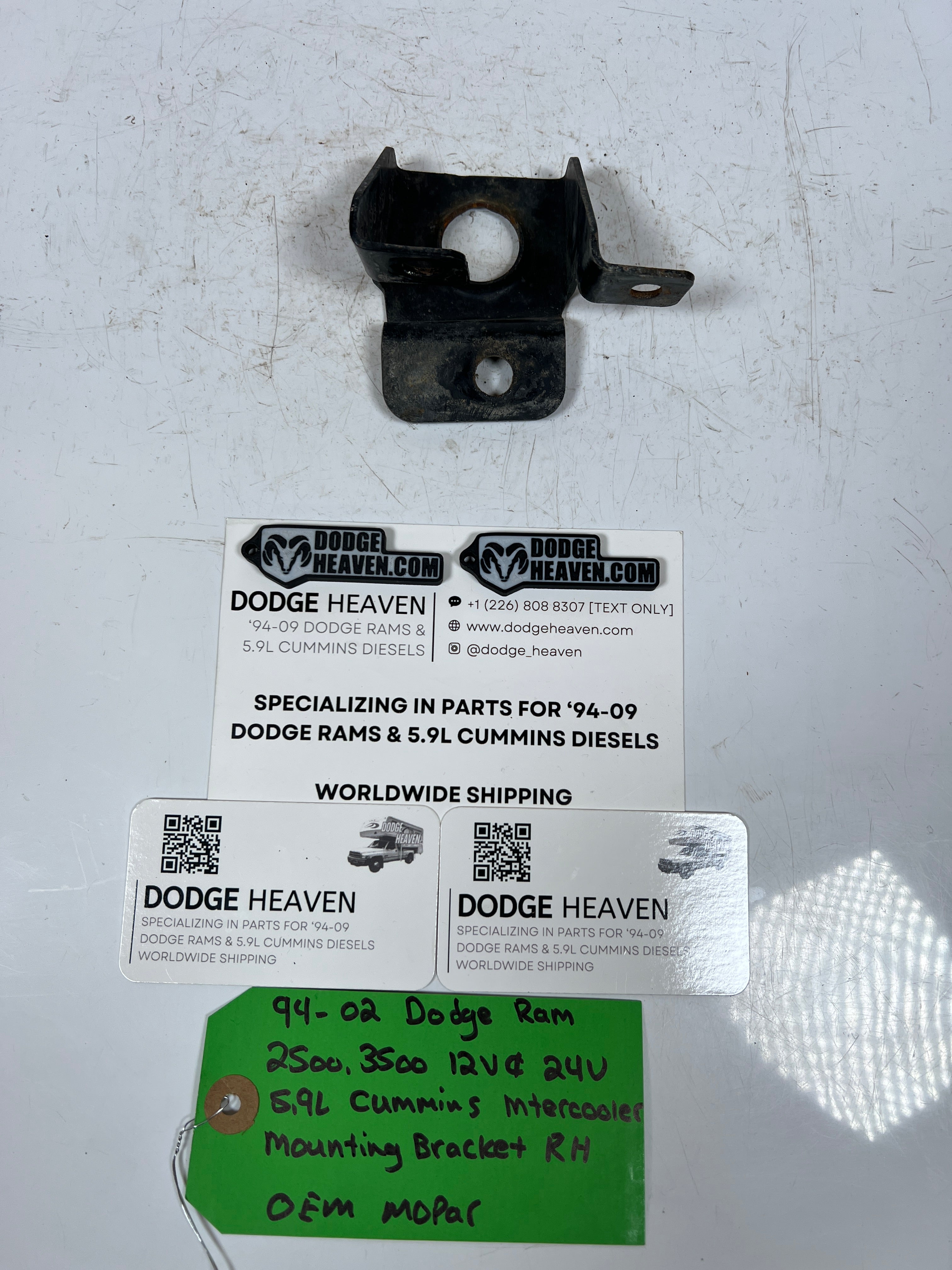 1994-2002 Dodge Ram 2500 3500 5.9L Cummins Intercooler Mounting Bracket RH