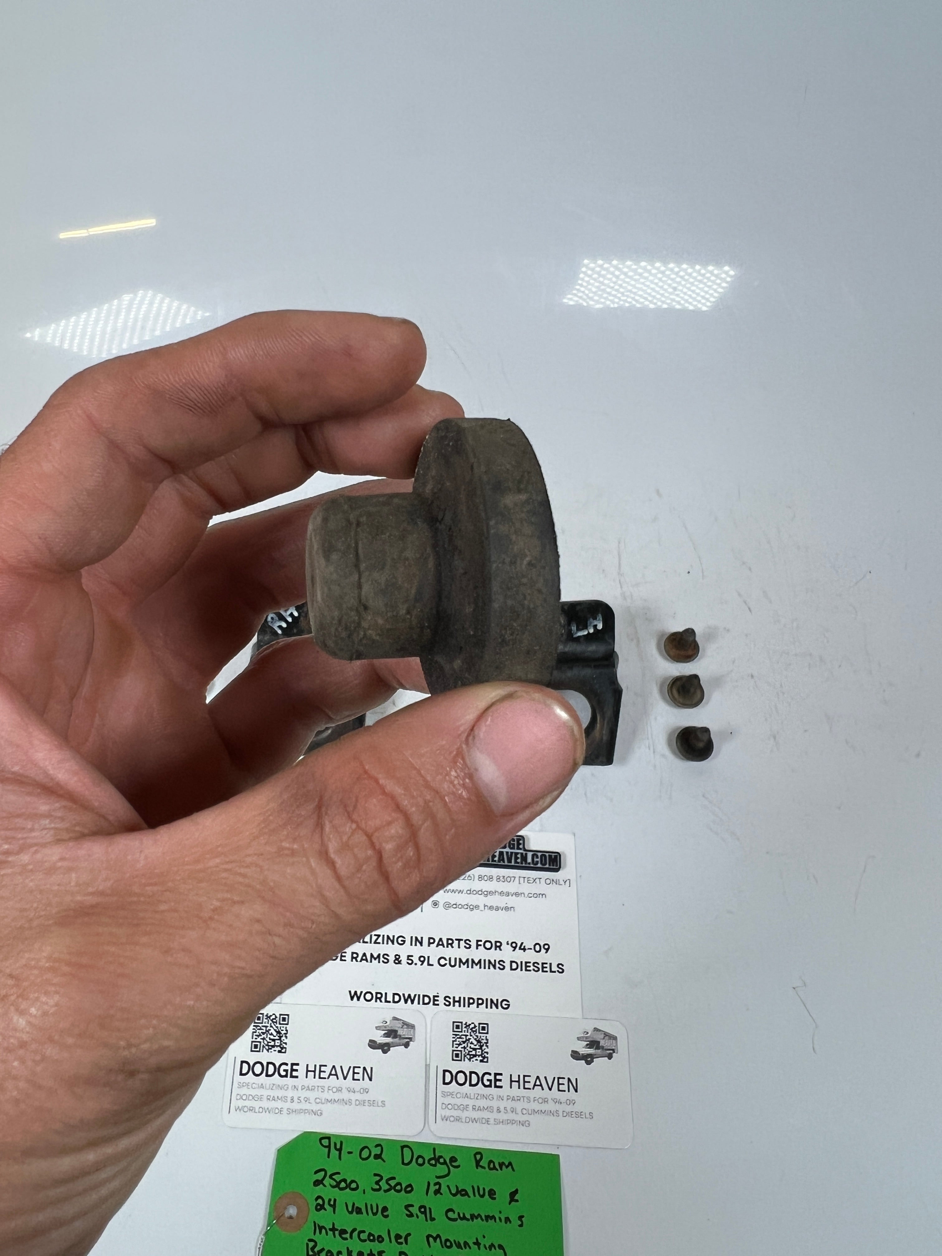 1994-2002 Dodge Ram 5.9L Cummins Intercooler Mounting Bracket Bolts Rubbers