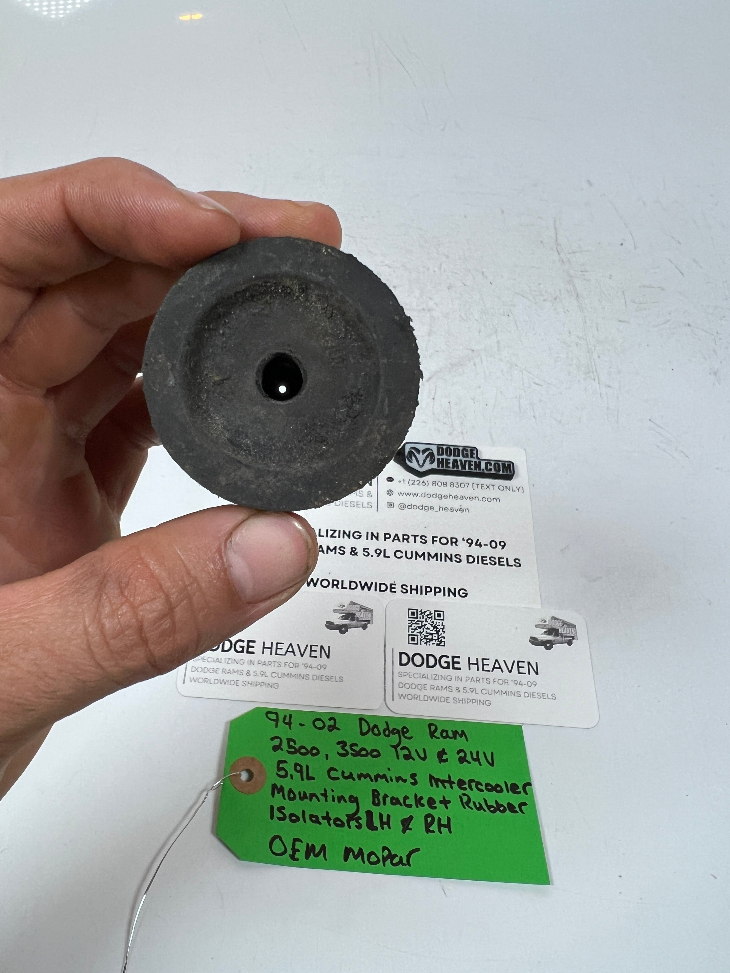 1994-2002 Dodge Ram 5.9l Cummins Intercooler Mounting Bracket Rubber Isolators