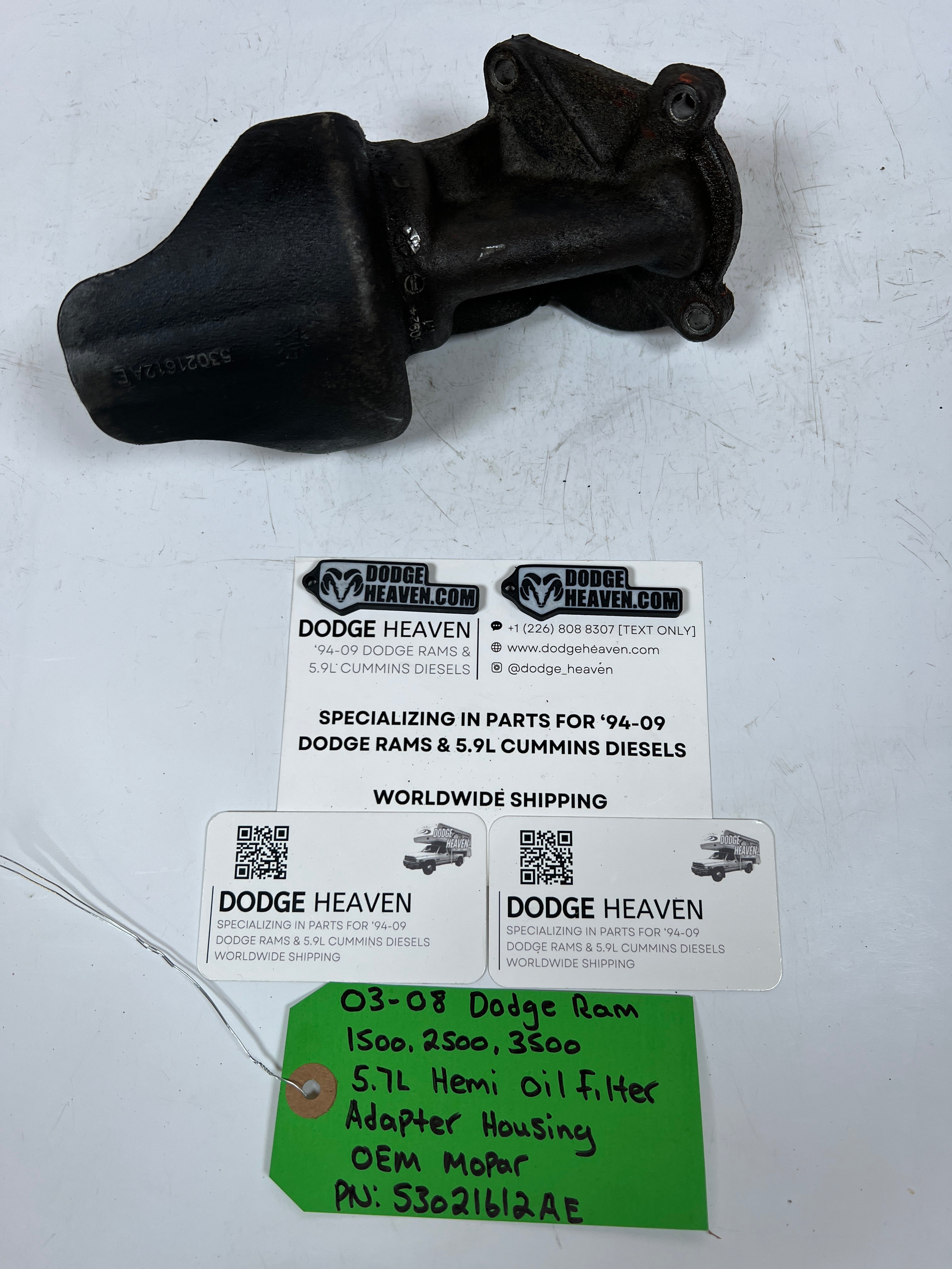 2003-2008 Dodge Ram 5.7L hemi Oil Filter Adapter Housing