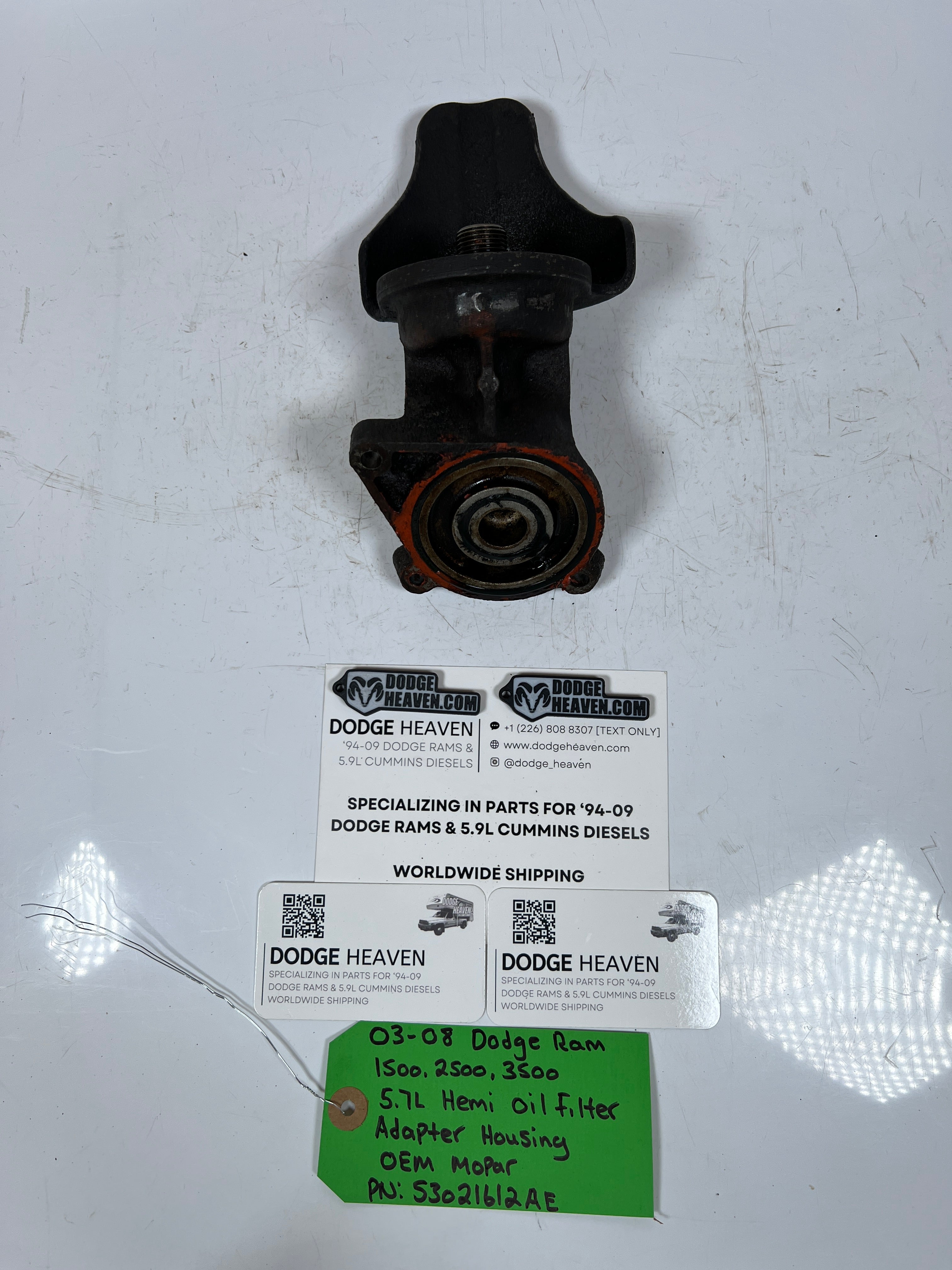 2003-2008 Dodge Ram 5.7L hemi Oil Filter Adapter Housing