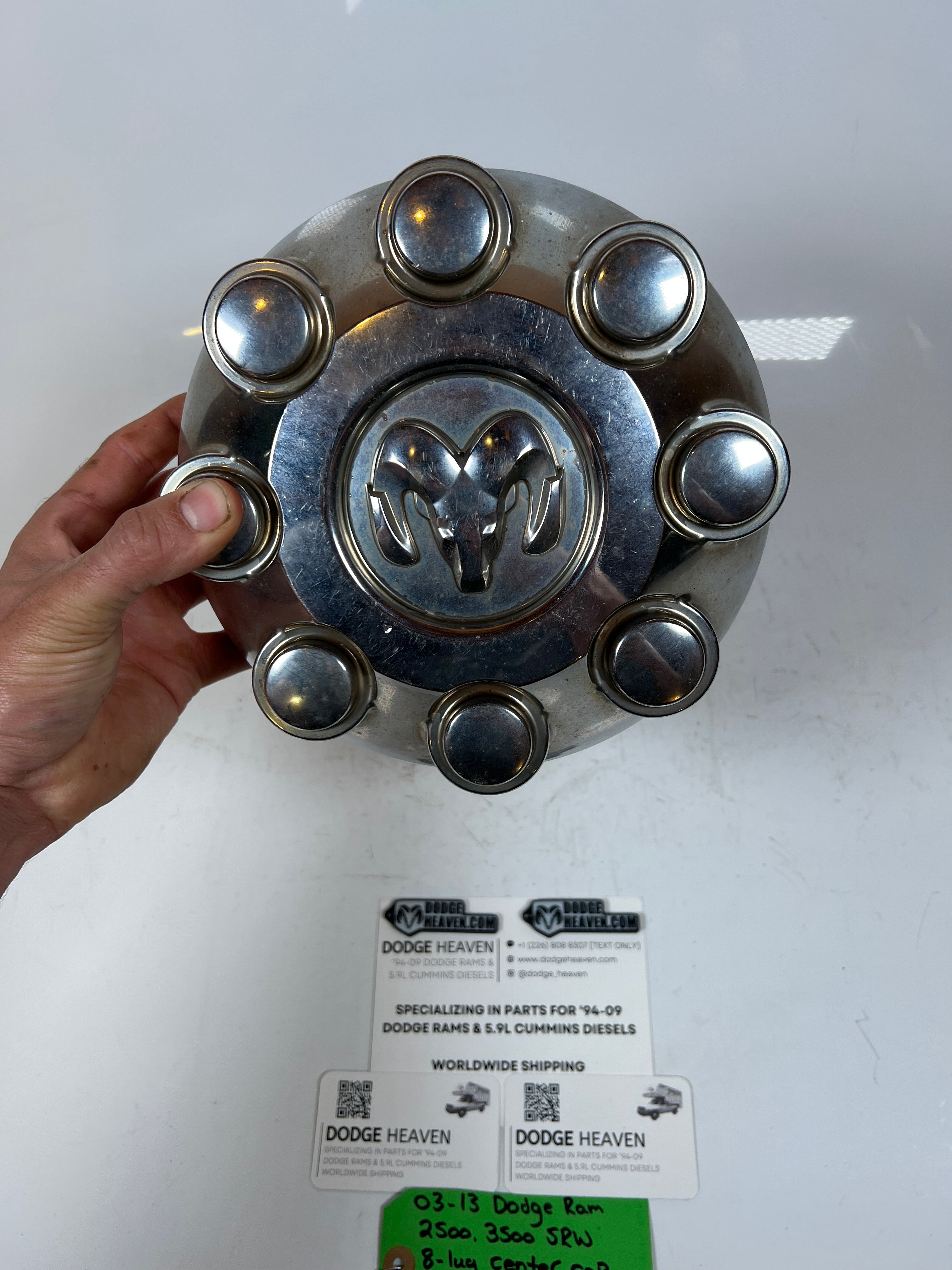 2003-2013 Dodge Ram 2500 3500 SRW 8-Lug Wheel Center Cap Chrome