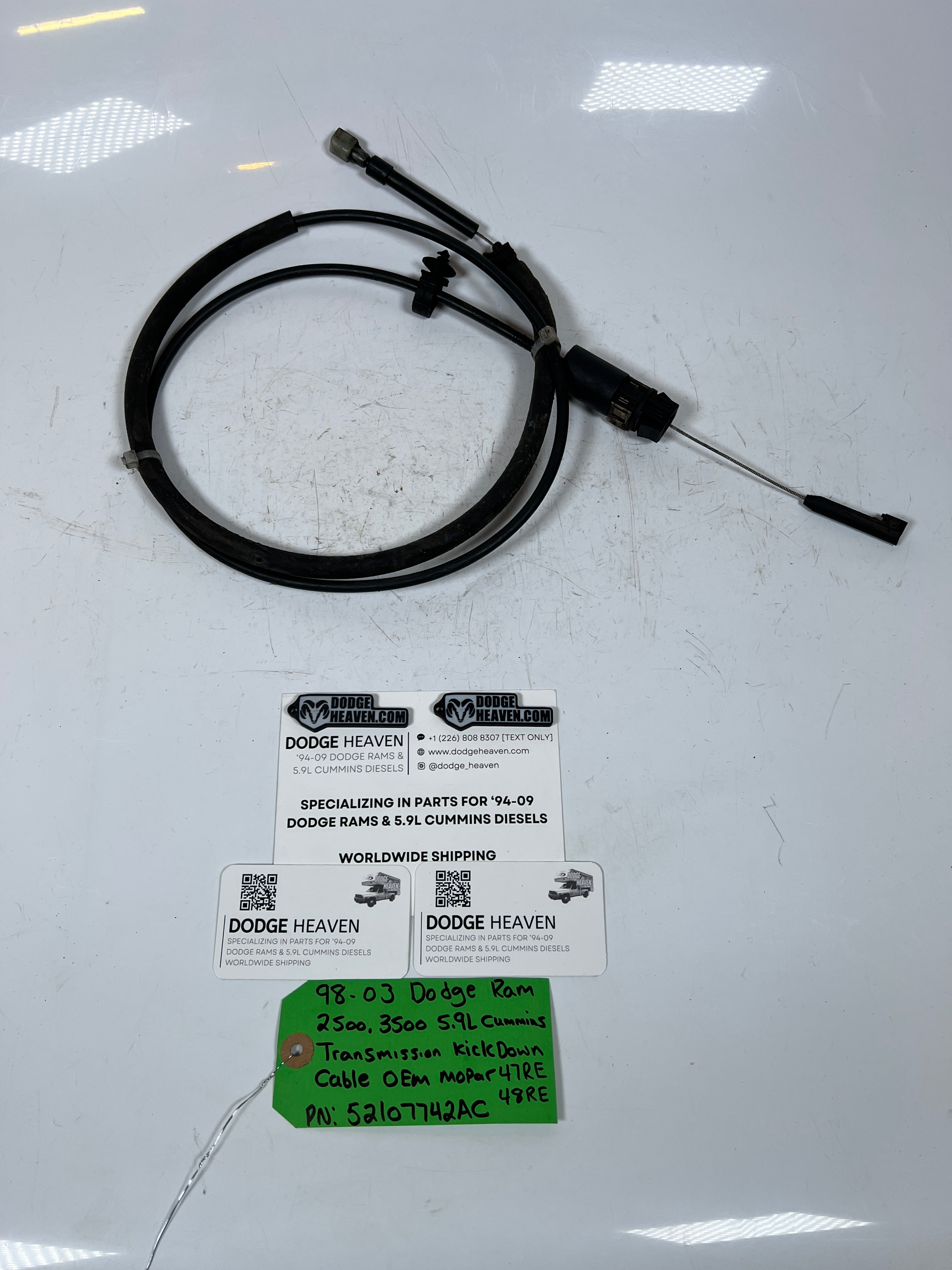 1998.5-2003 Dodge Ram 5.9L Cummins Transmission Kick Down Cable