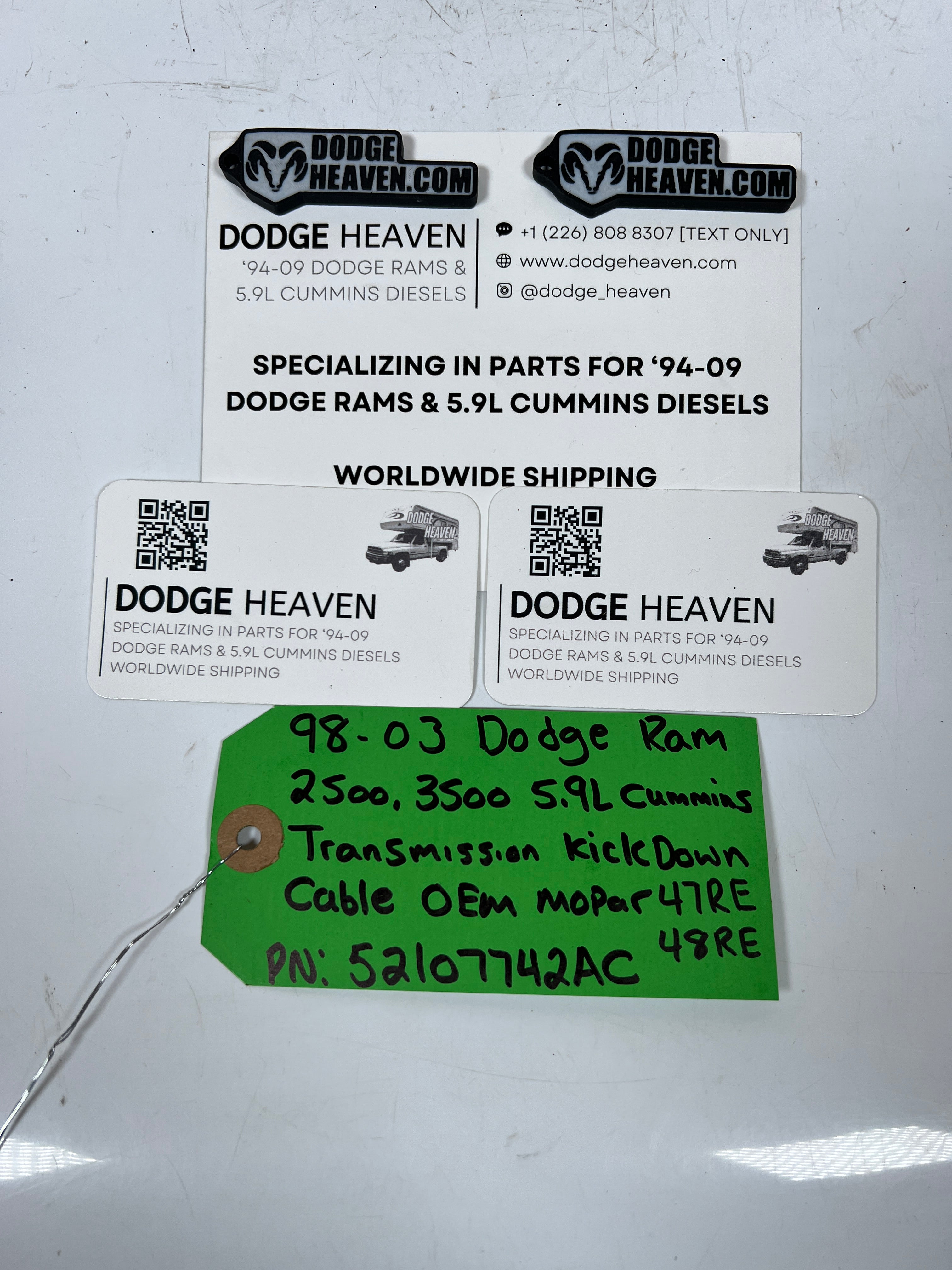 1998.5-2003 Dodge Ram 5.9L Cummins Transmission Kick Down Cable