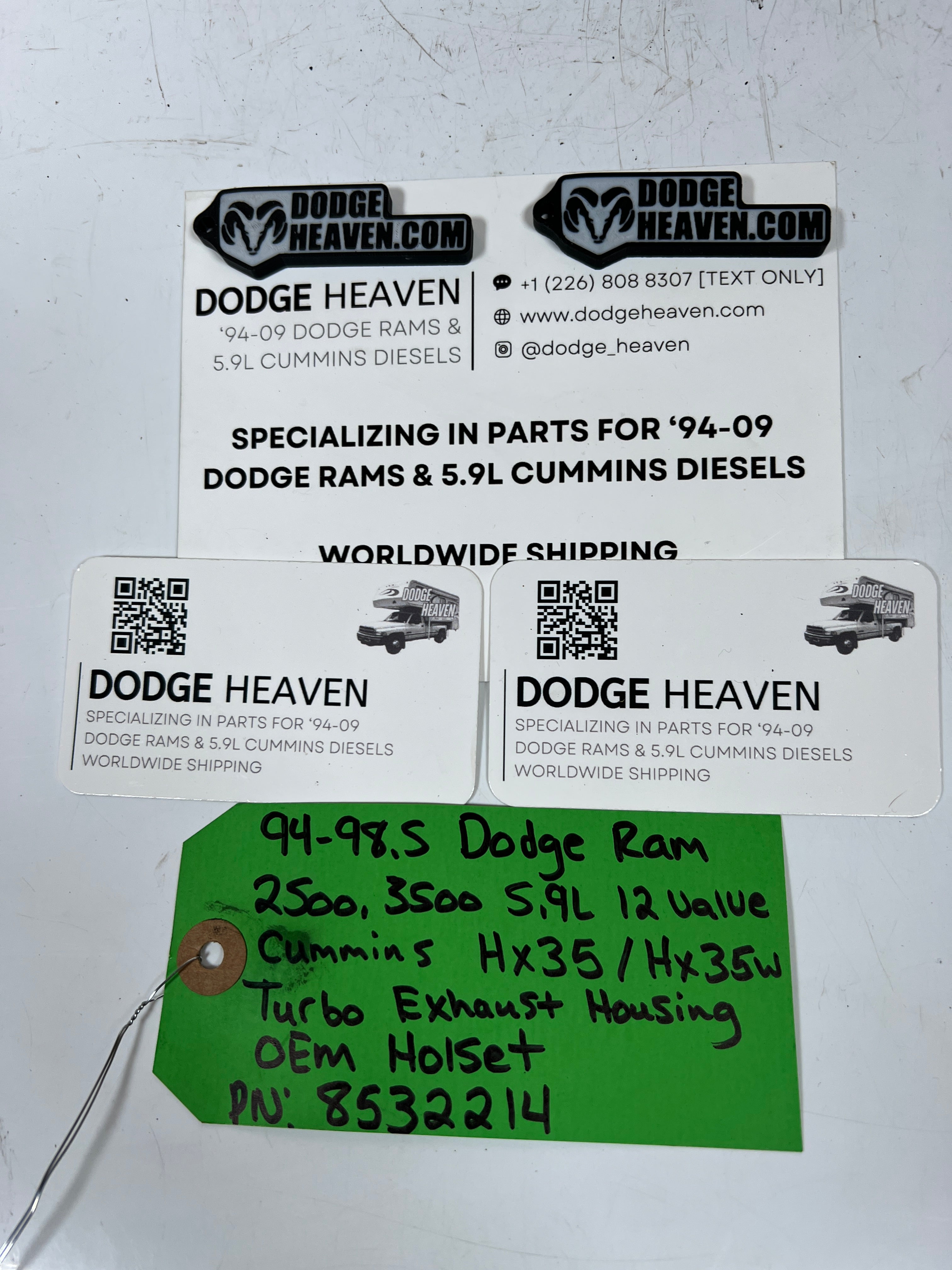 1994-1998.5 Dodge Ram 5.9L Cummins HX35 HX35W Turbo Exhaust Housing