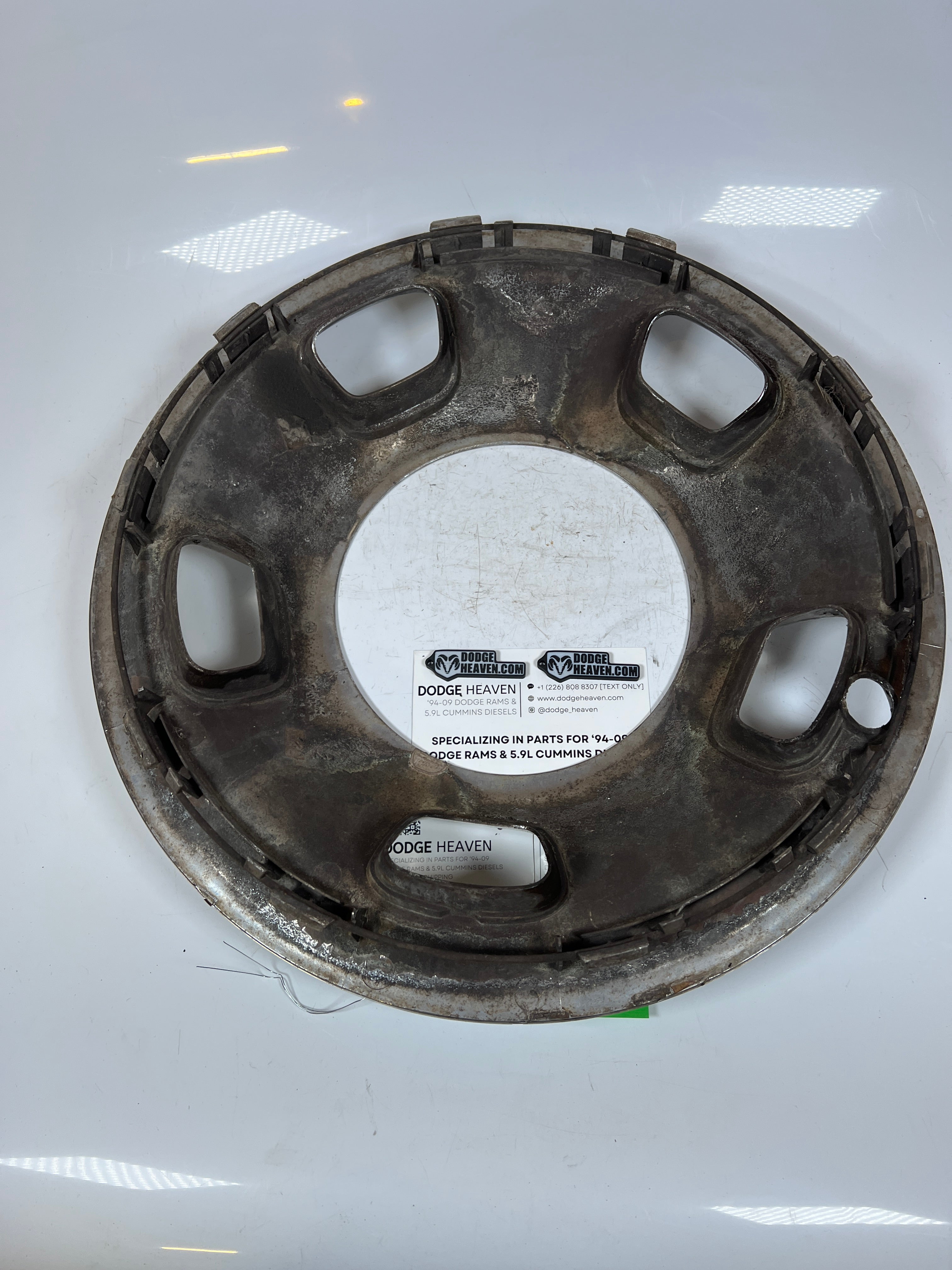 2003-2018 Dodge Ram 3500 DRW dually Front Hub Cap Wheel Ring Simulator 17"