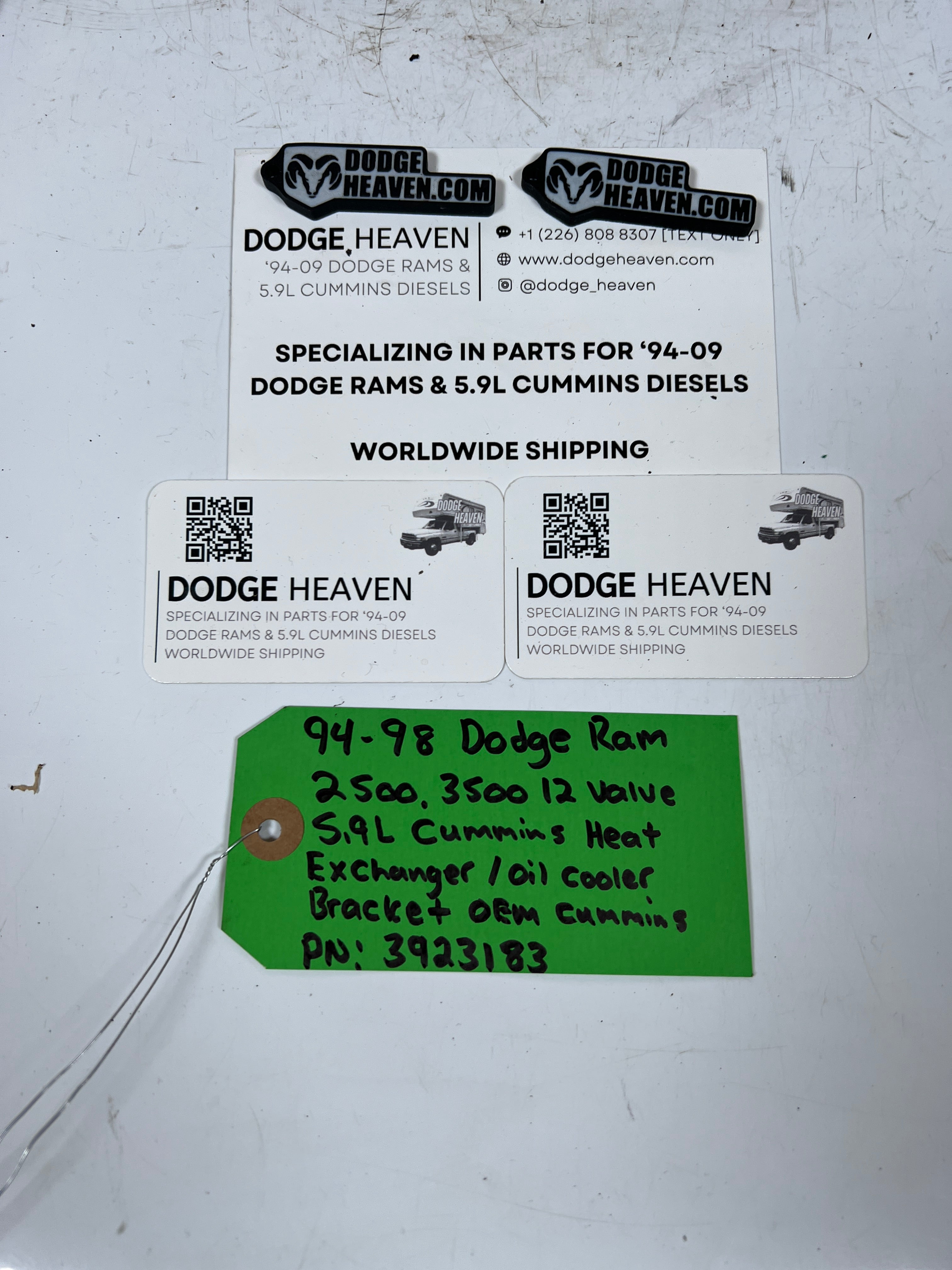 1994-1995 Dodge Ram 12 Valve 5.9L Cummins Heat Exchanger Bracket