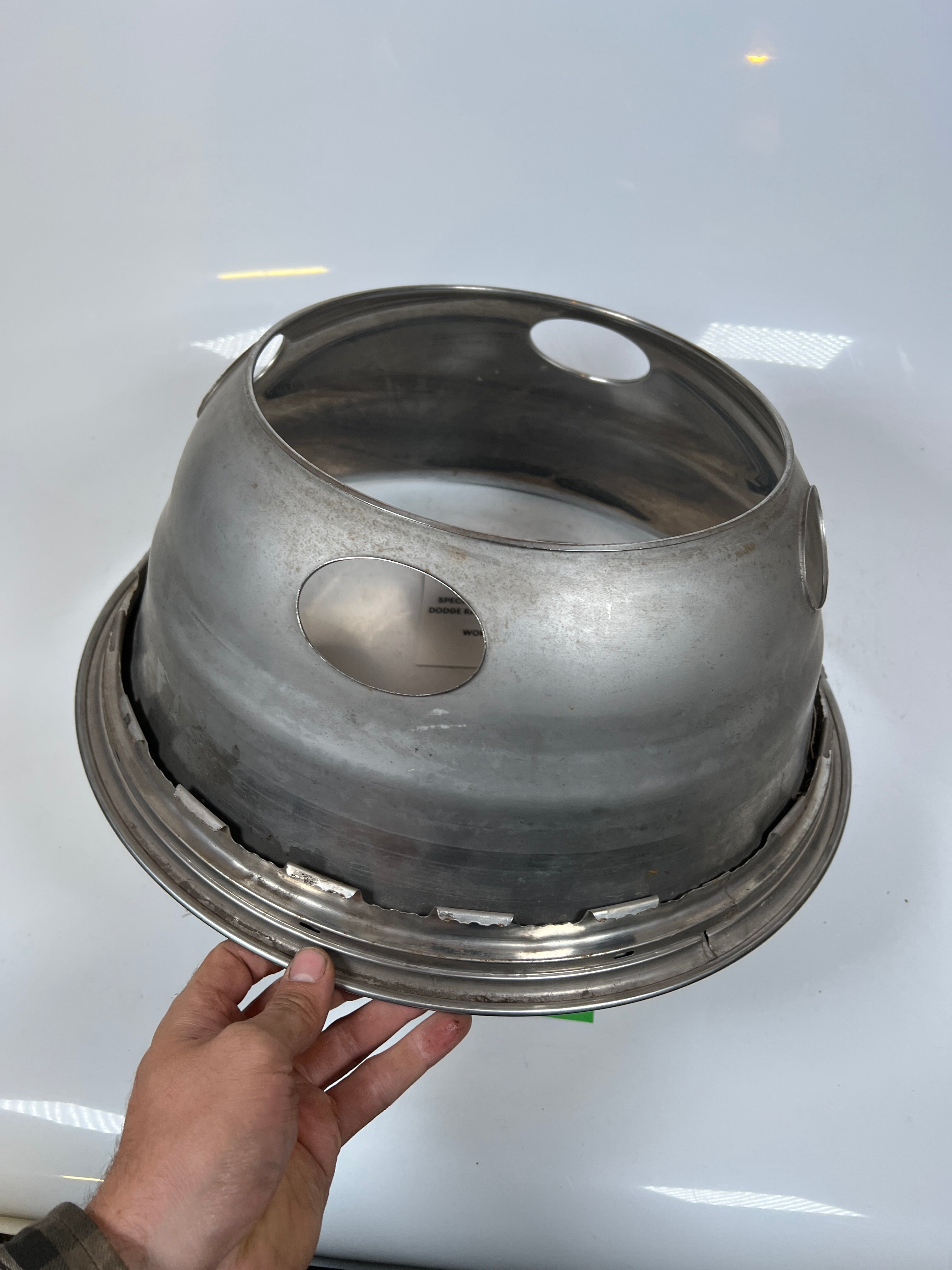 1994-1999 Dodge Ram 3500 Dually Wheel Chrome Hub Cap Wheel Ring Simulator