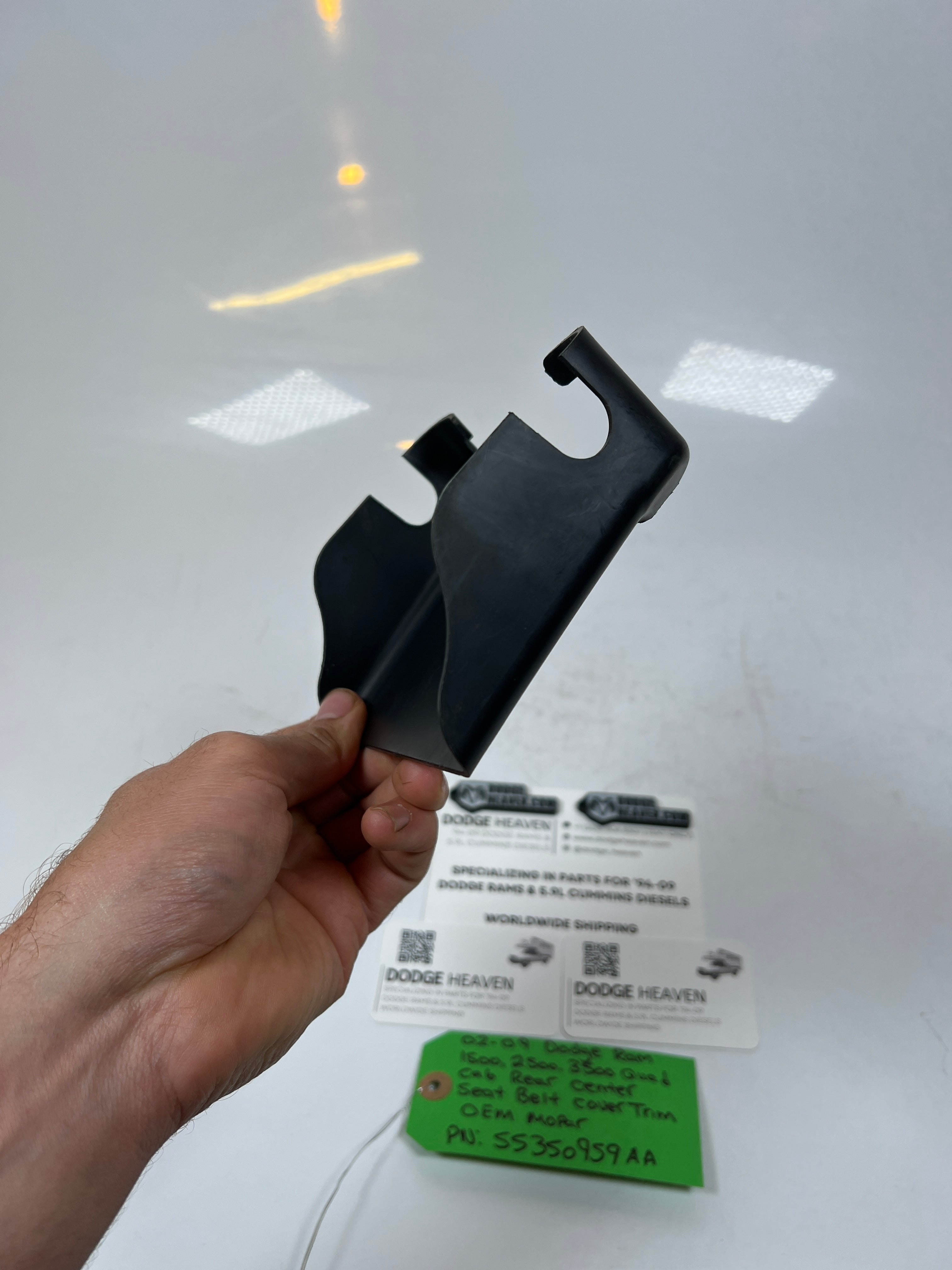 2002-2009 Dodge Ram Quad Cab Rear Center Seat Belt Cover Trim