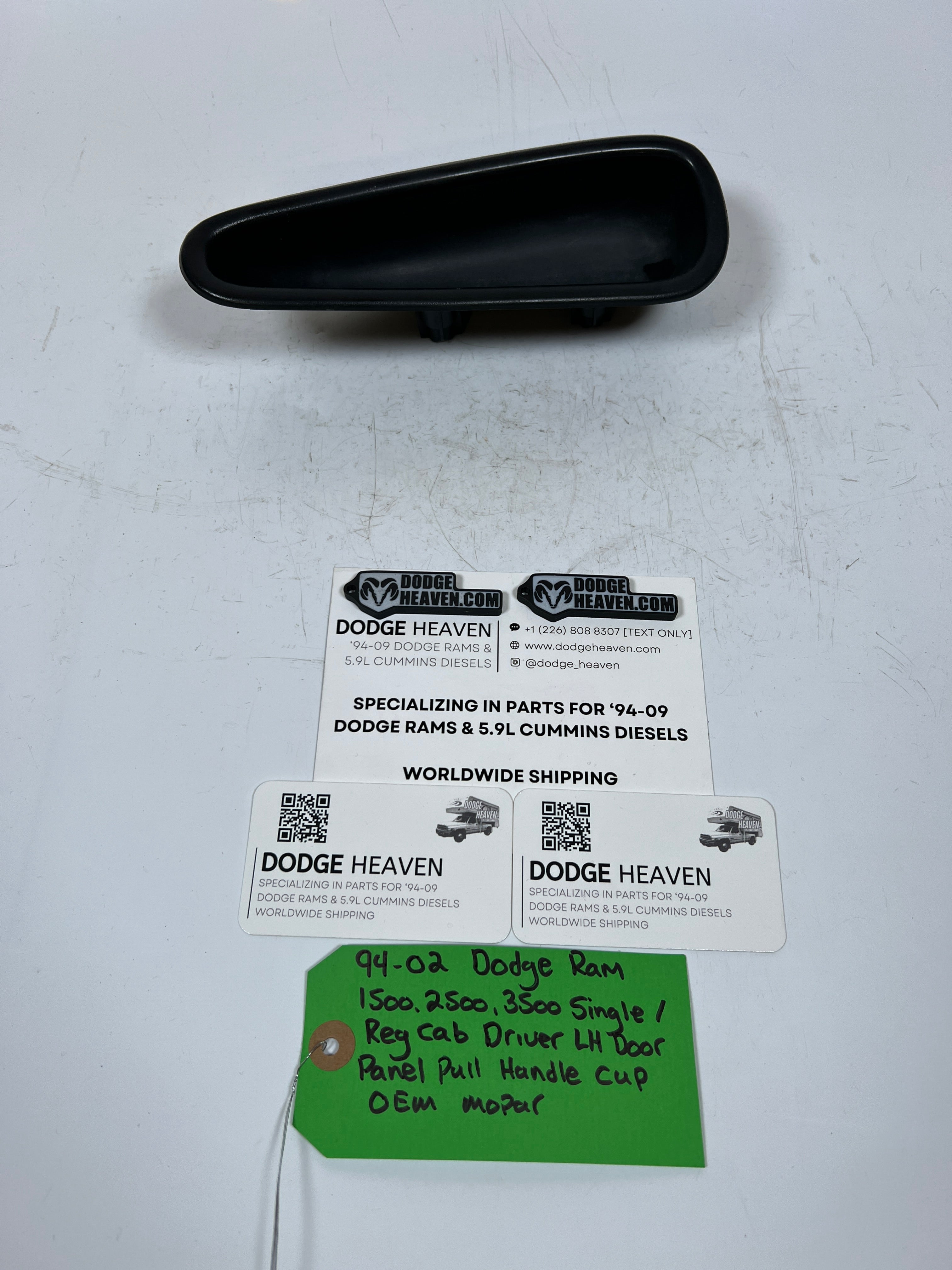 1994-2002 Dodge Ram Single Cab Driver LH Door Panel Pull Handle Cup
