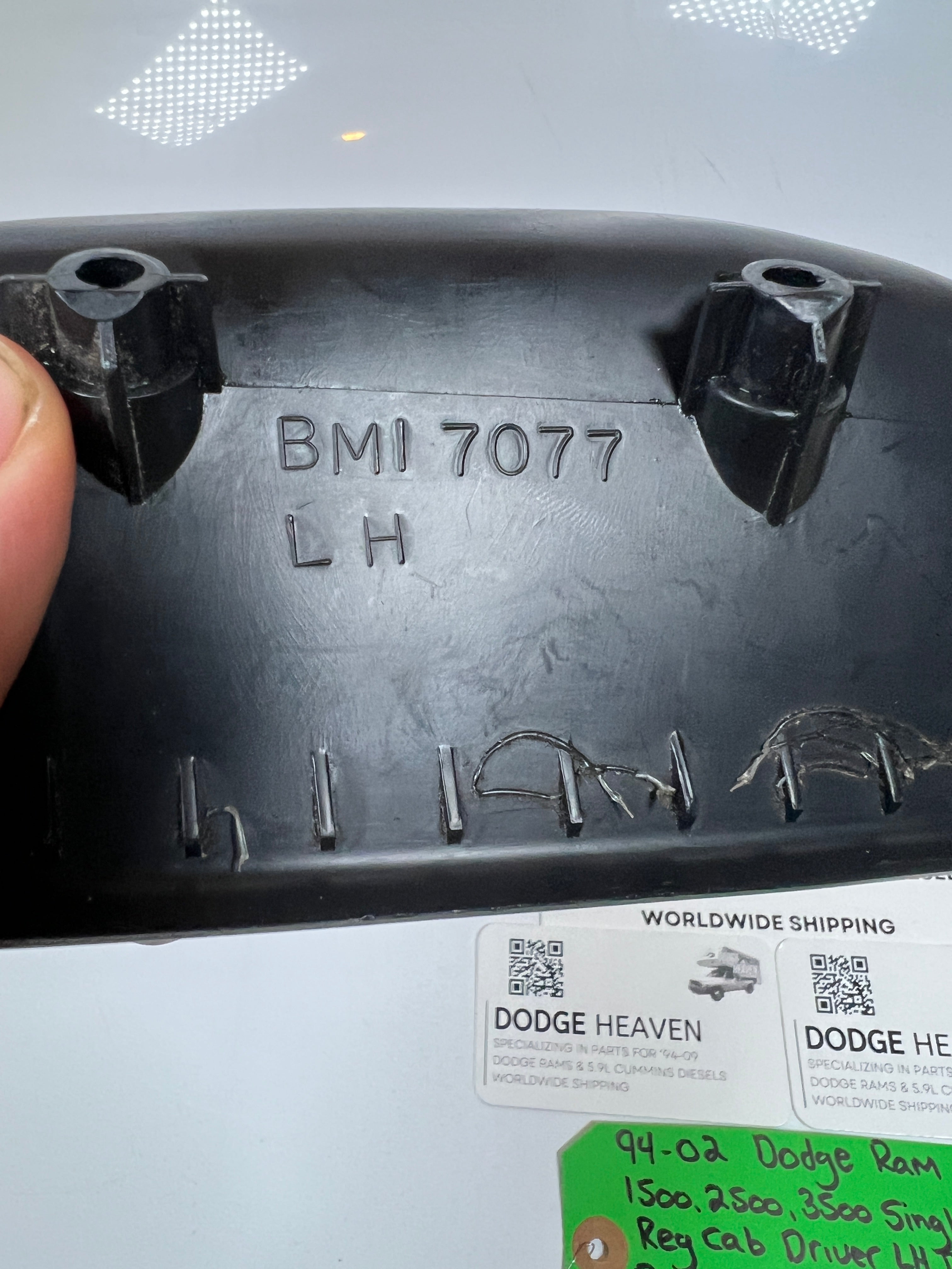 1994-2002 Dodge Ram Single Cab Driver LH Door Panel Pull Handle Cup